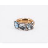 Topas-Diamant-Ring