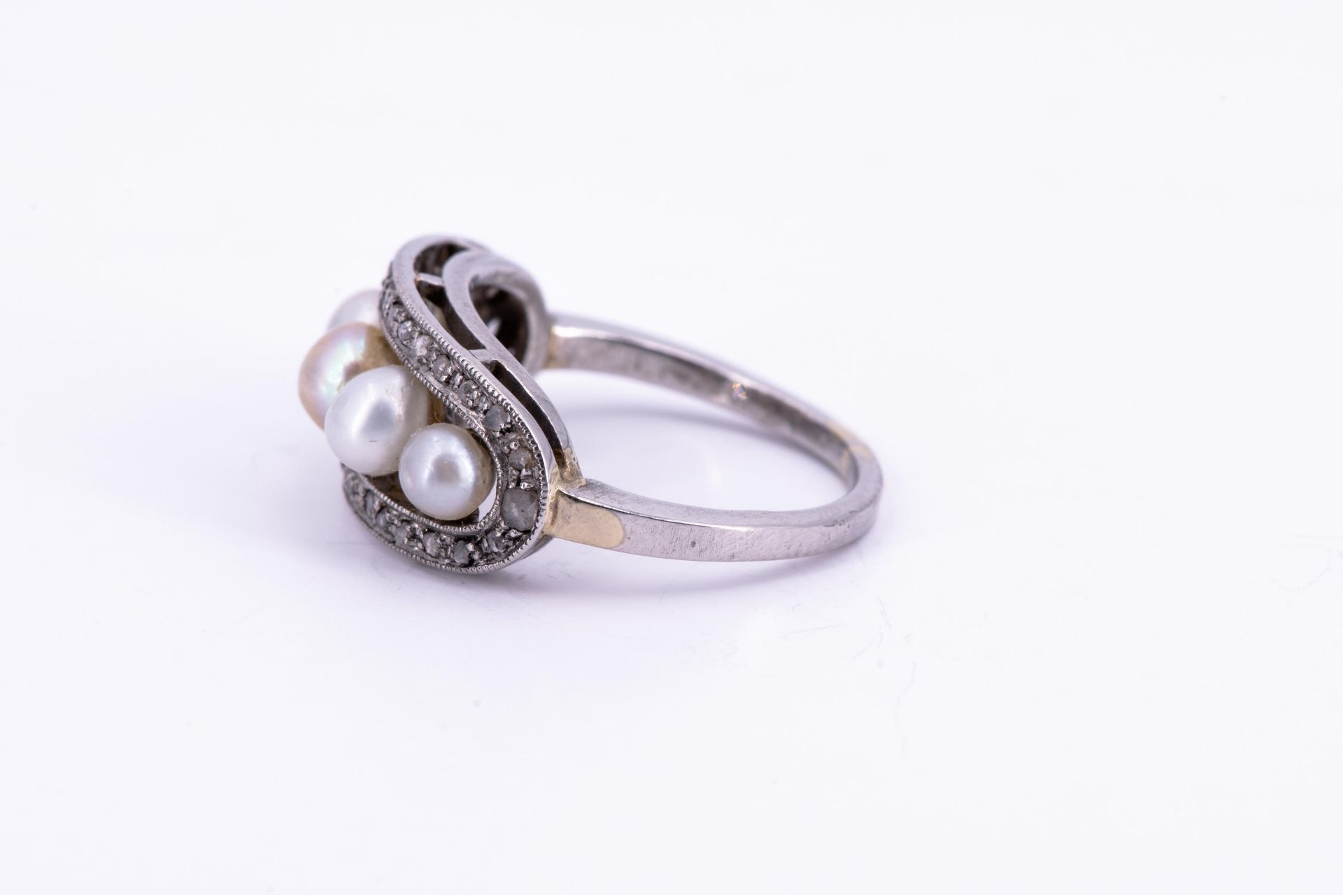 Naturperl-Diamant-Ring - Image 2 of 4