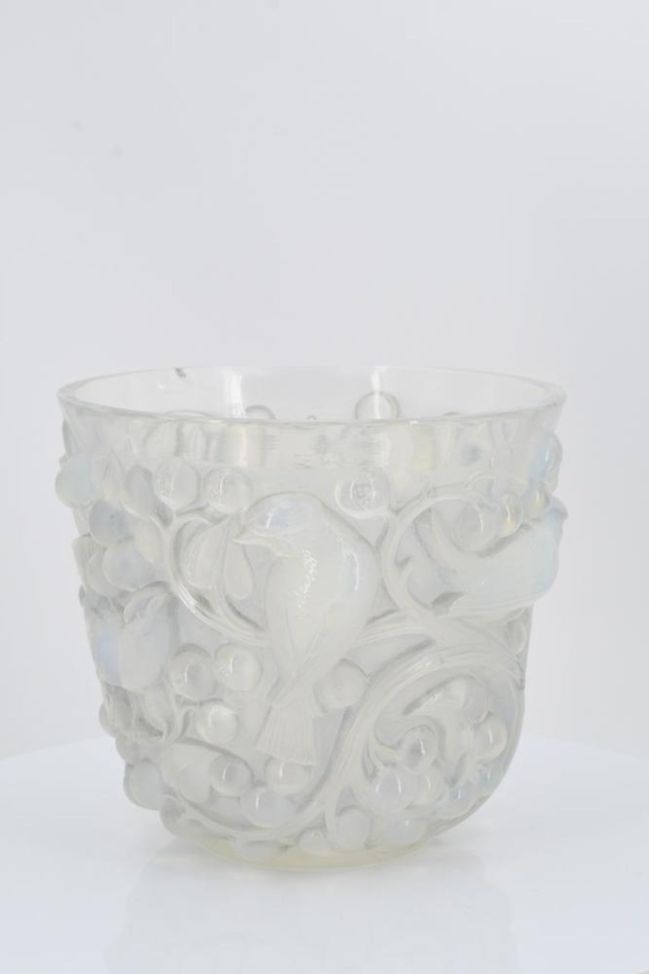 Vase mit Vogeldekor und Schale - Image 4 of 8