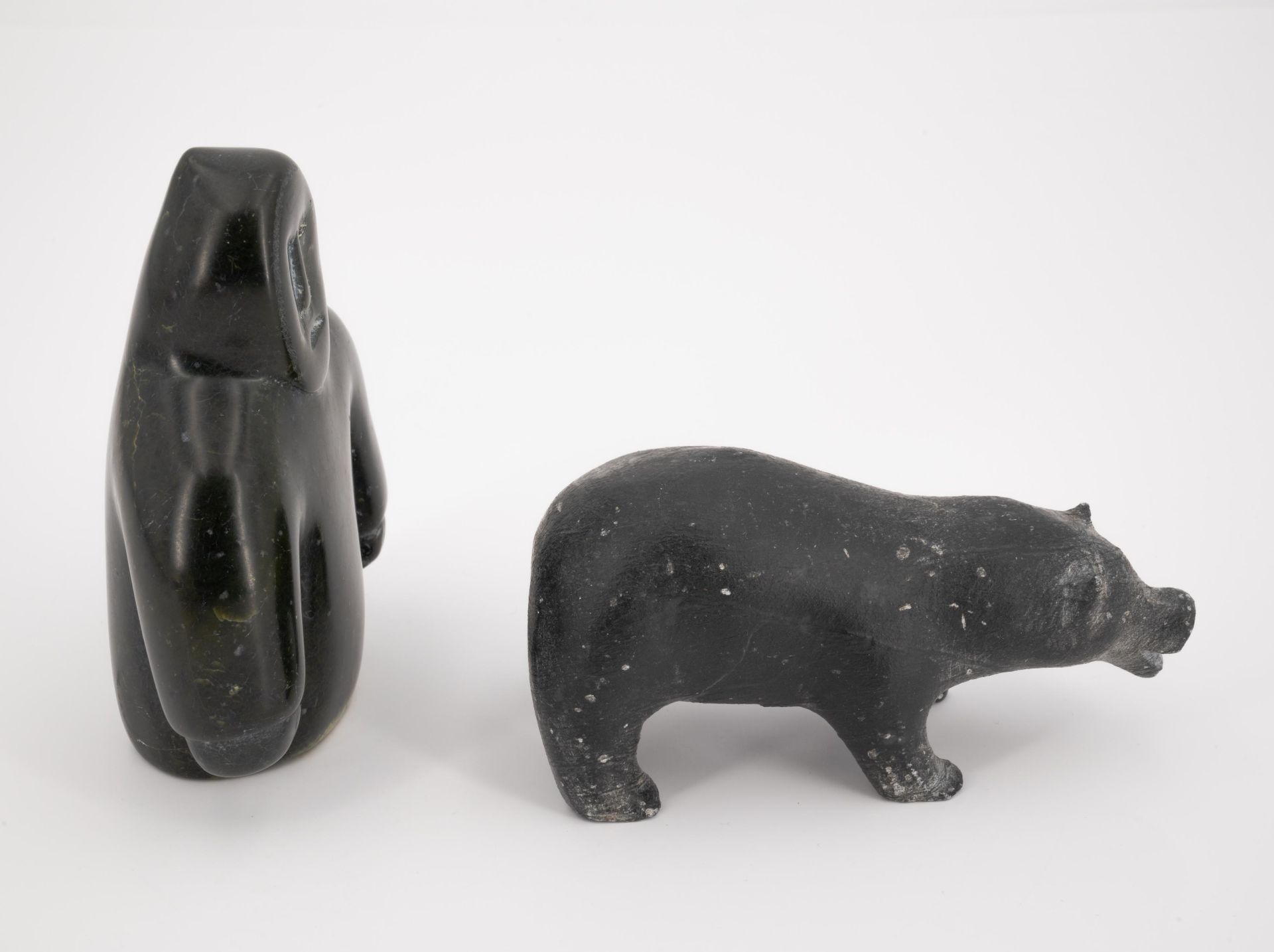 Gruppe von vier Inuit Steinfiguren - Image 8 of 9