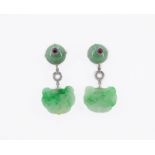 Jade-Diamant-Ohrschmuck