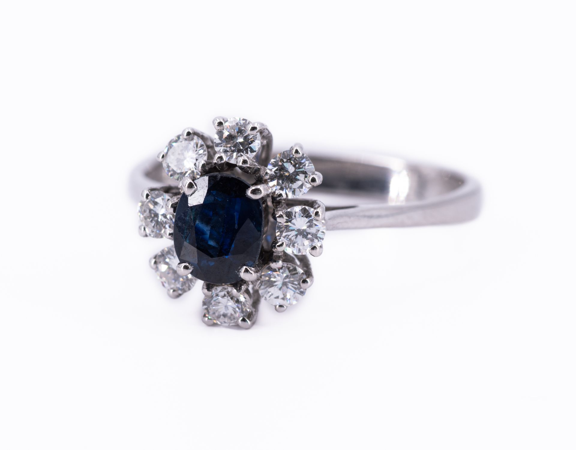 Saphir-Diamant-Ring