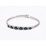 Saphir-Diamant-Armband