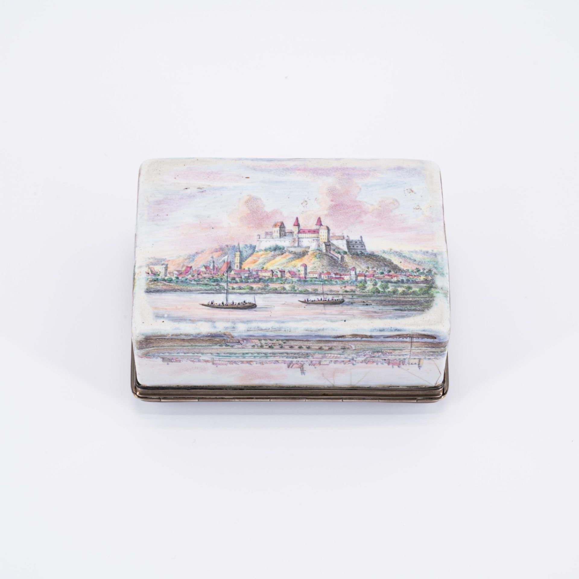 Snuff box with landscape views of Albertine Saxony - Image 6 of 7