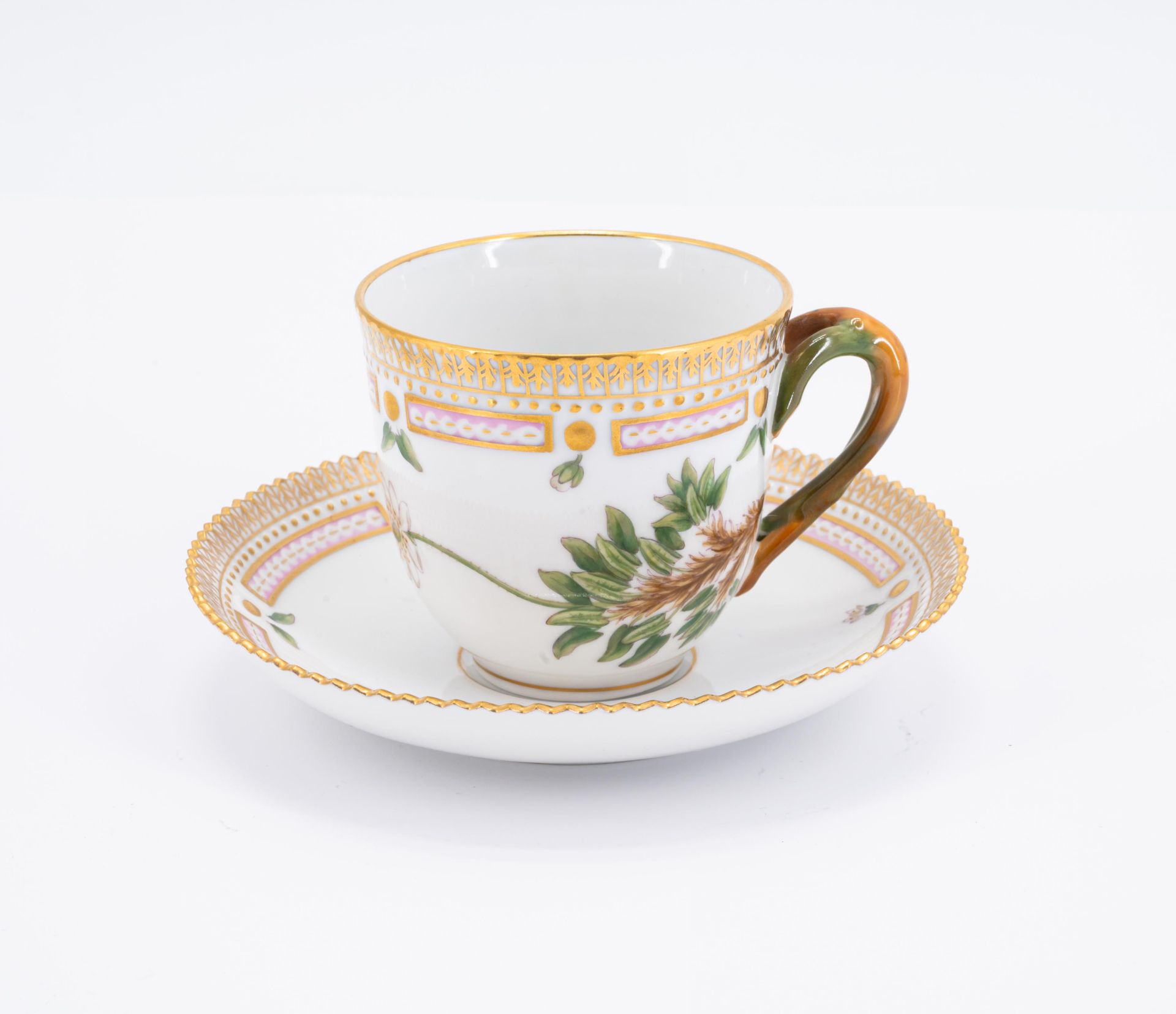 Magnificent "Flora Danica" coffee service for twelve people - Image 6 of 25