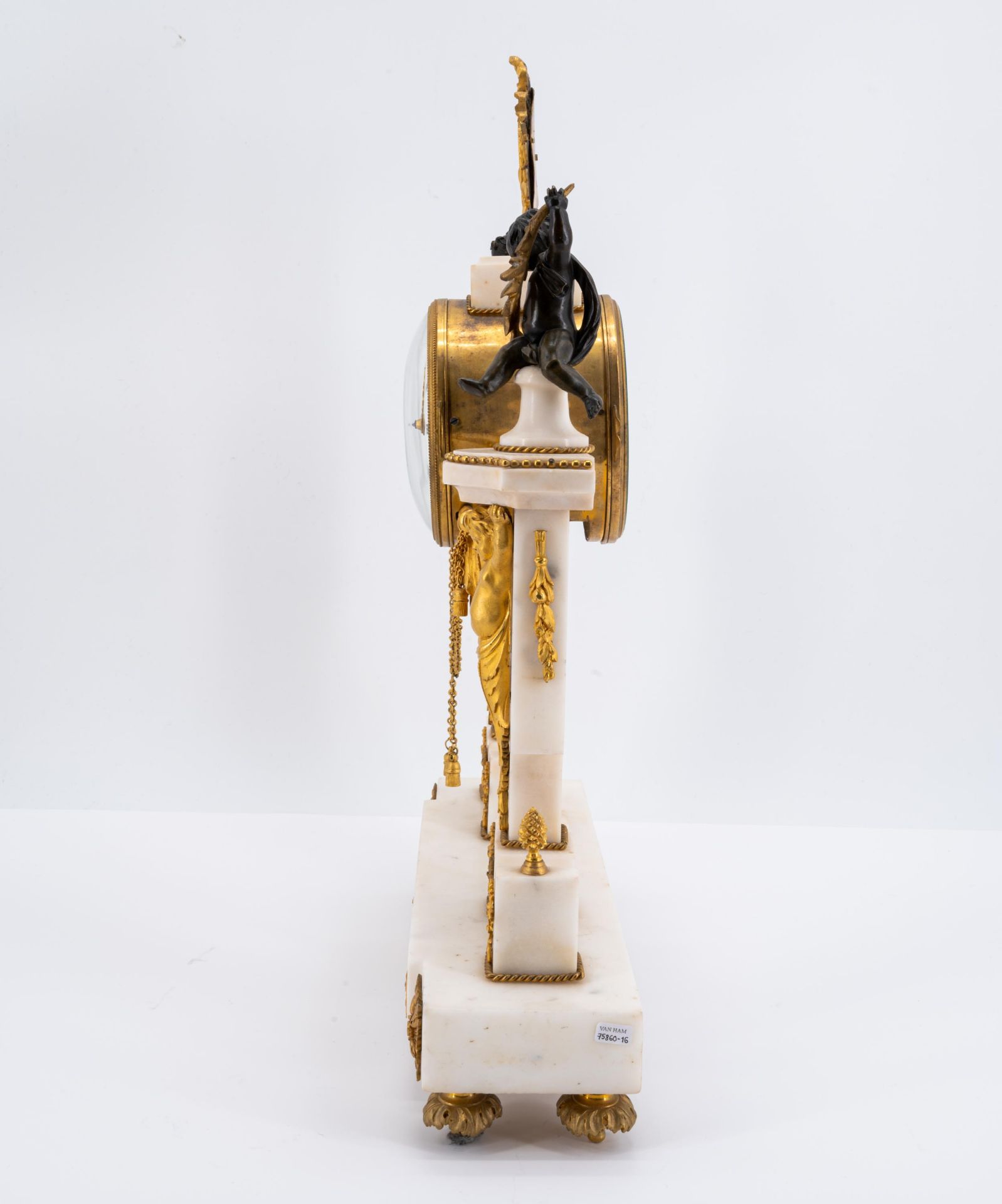 Portal pendulum clock Louis XVI - Image 2 of 6