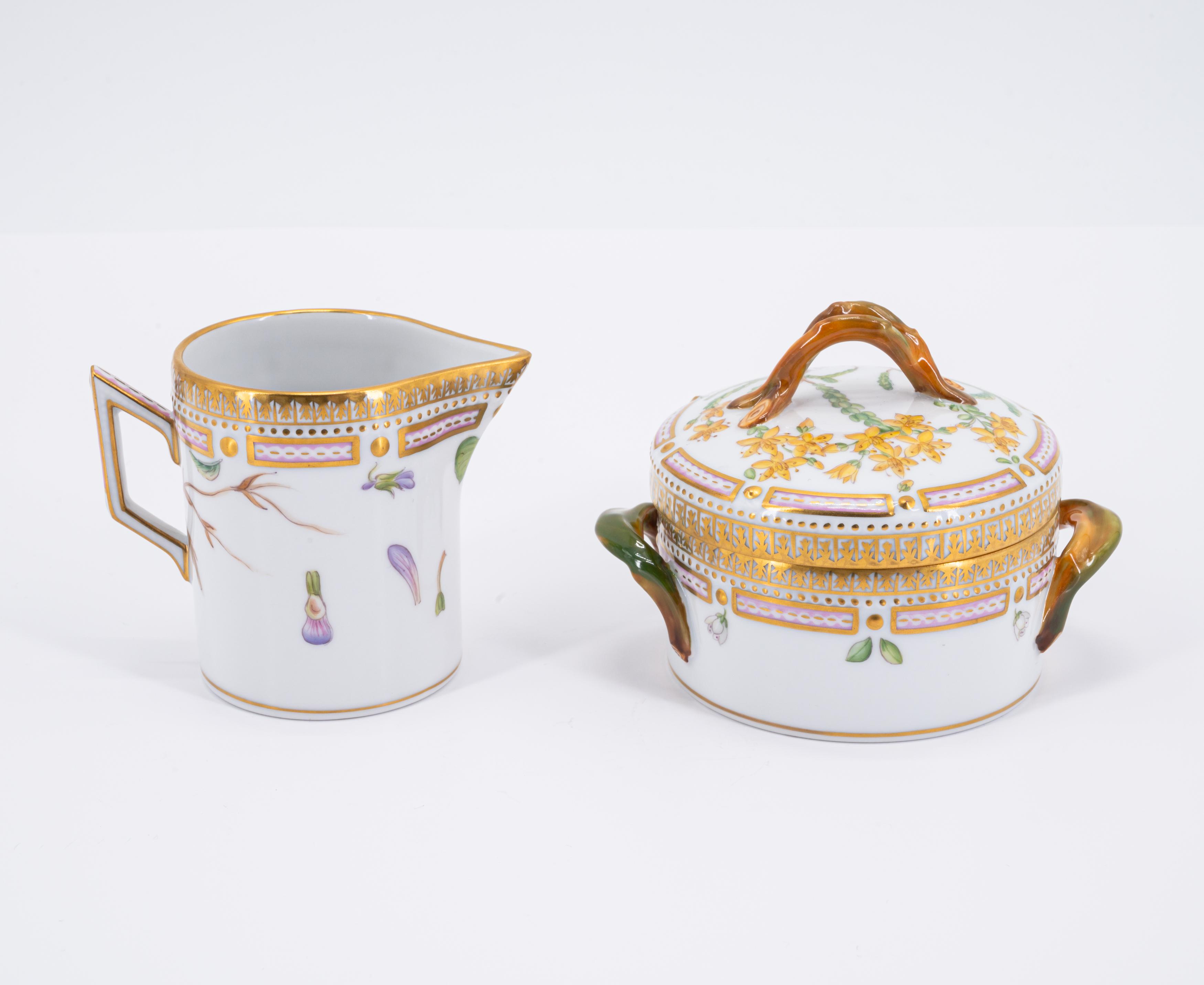 Six coffee sets "Flora Danica" - Image 14 of 17