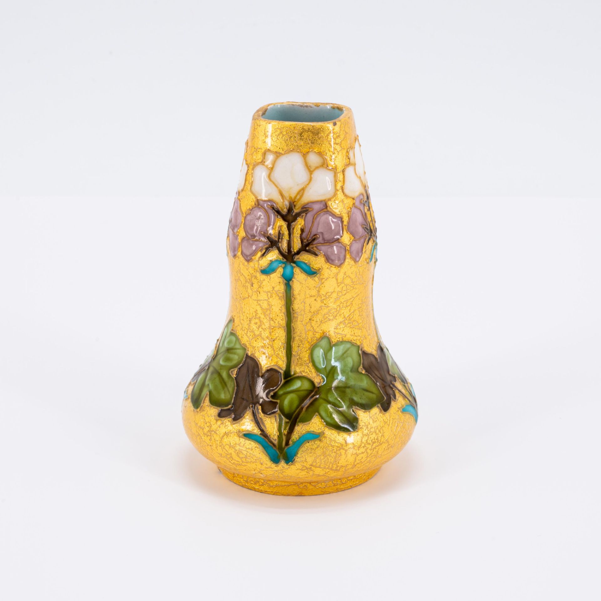 Small vase with floral decor - Image 4 of 7