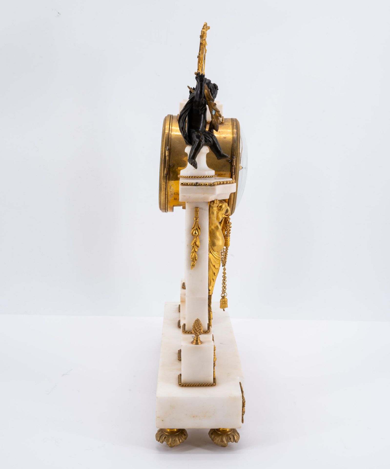 Portal pendulum clock Louis XVI - Image 4 of 6