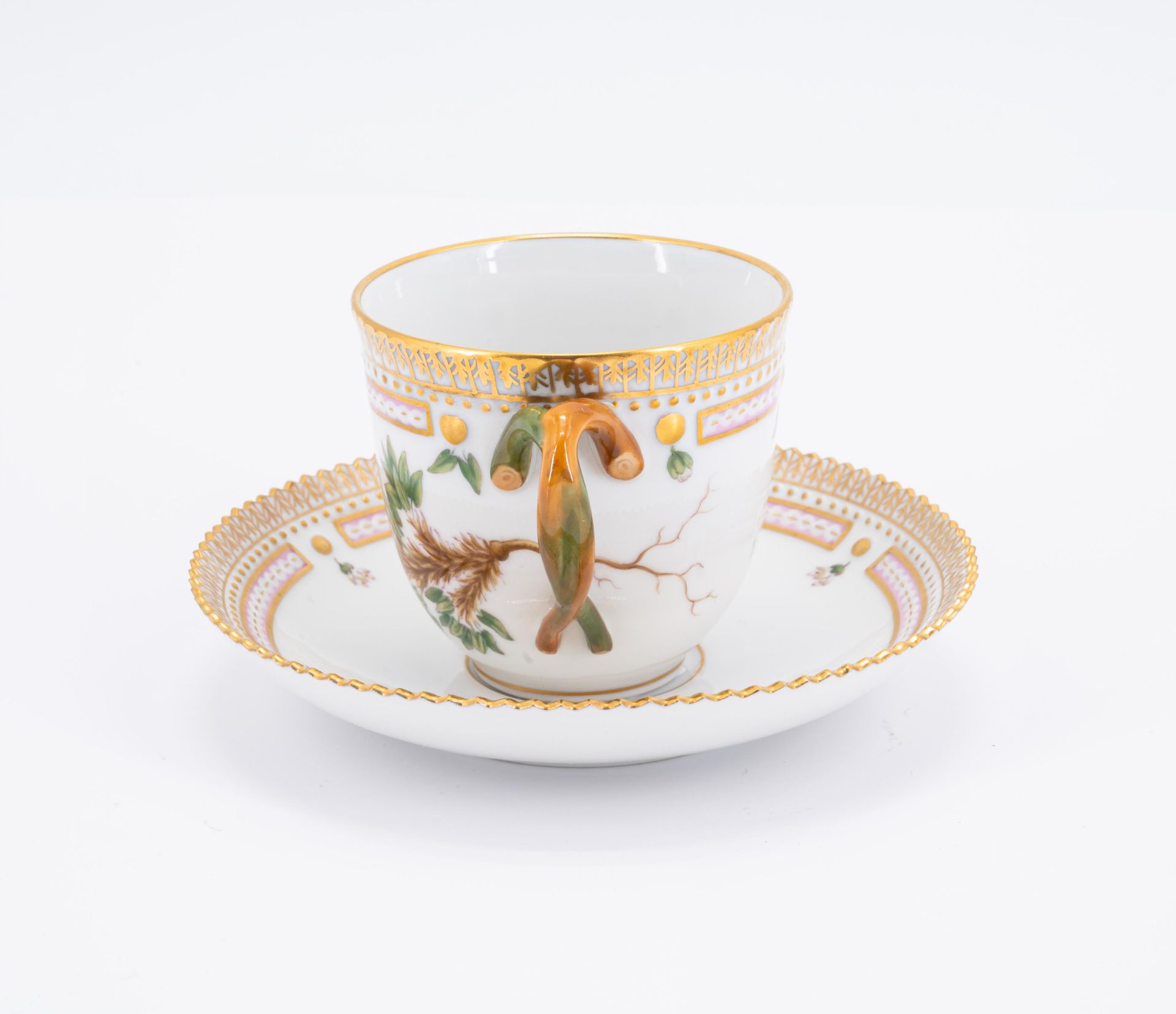 Magnificent "Flora Danica" coffee service for twelve people - Image 7 of 25