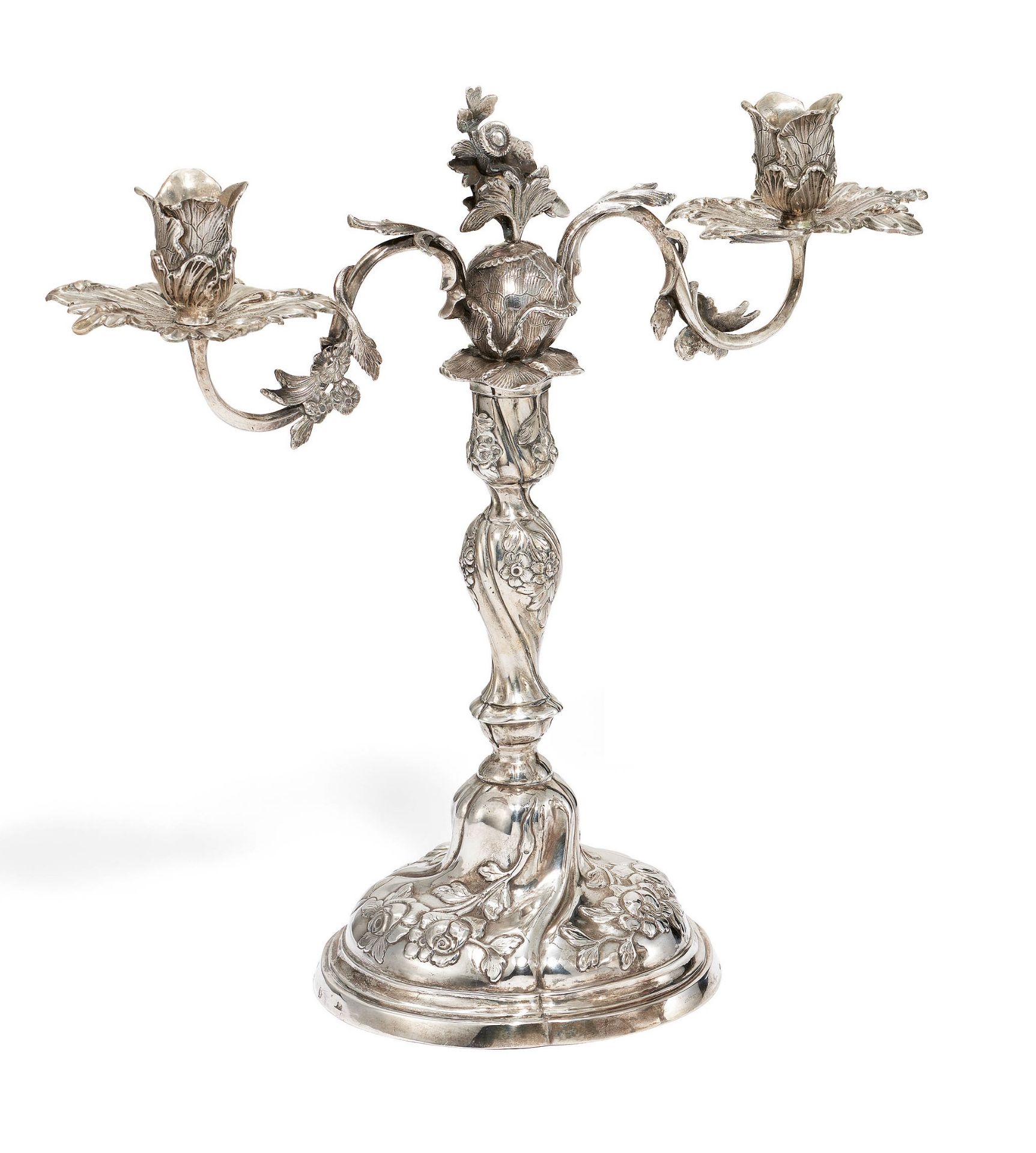 Two-flame Rococo Girandole