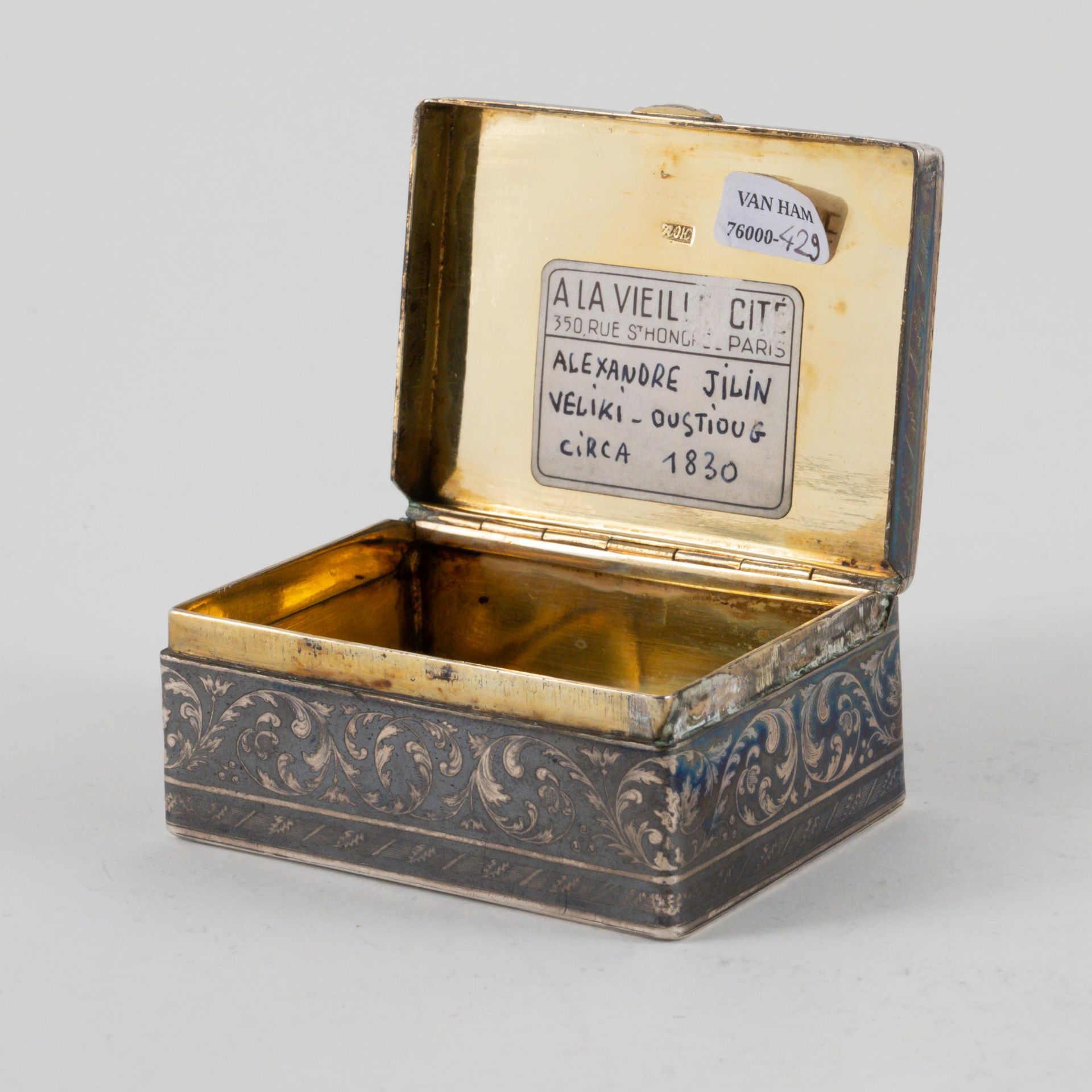 Snuff box with princely coat of arms and city map of Veliki Ustjug - Image 5 of 7