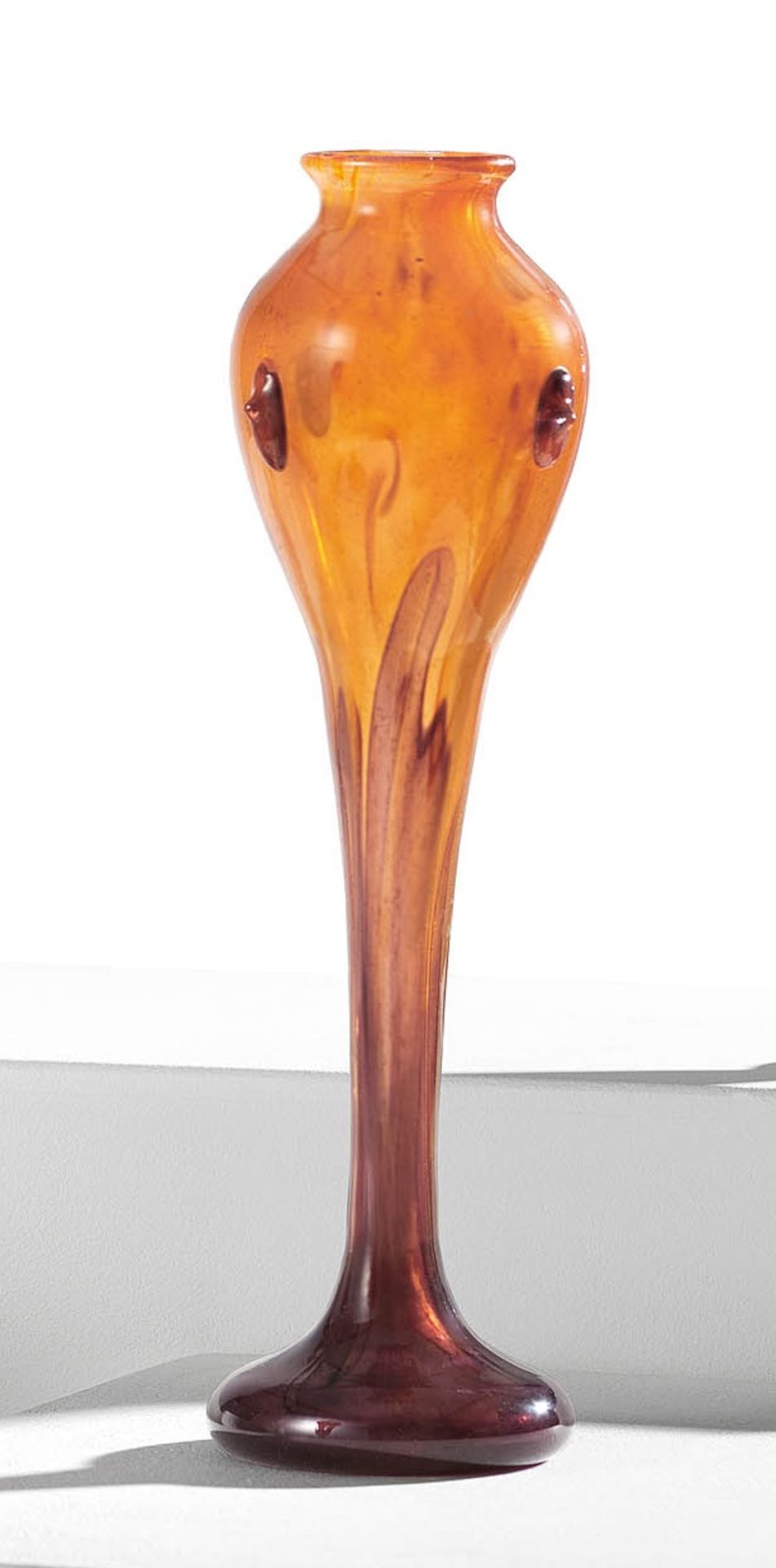Slim baluster vase with studs