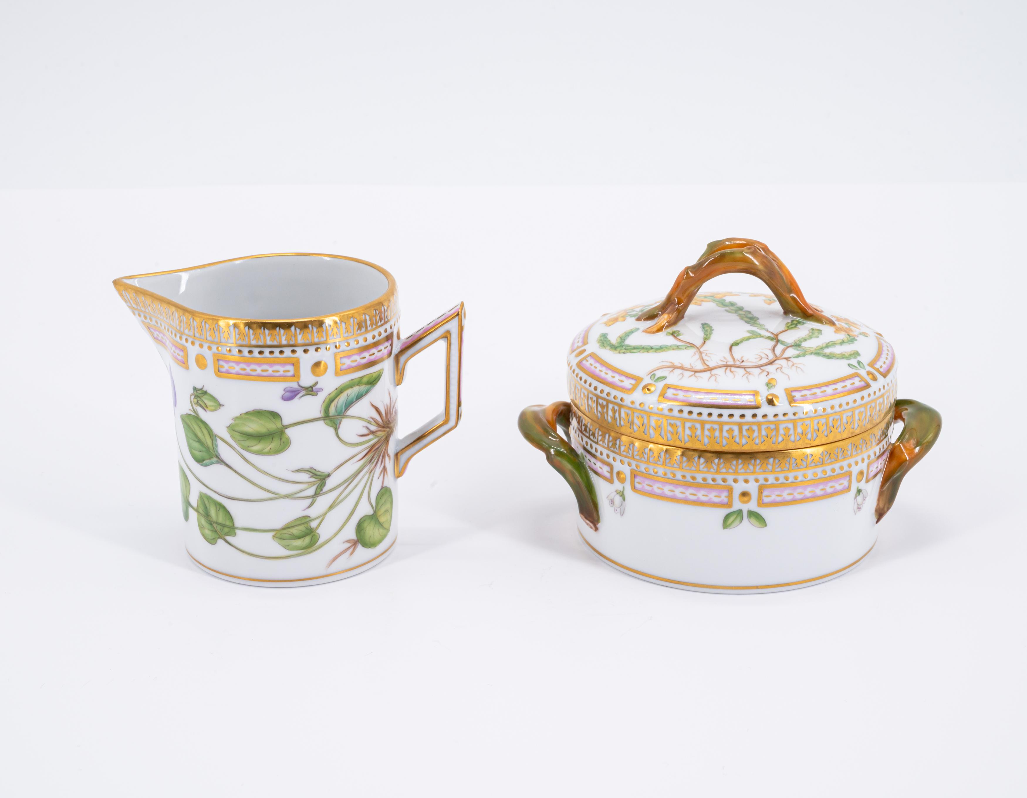 Six coffee sets "Flora Danica" - Image 12 of 17