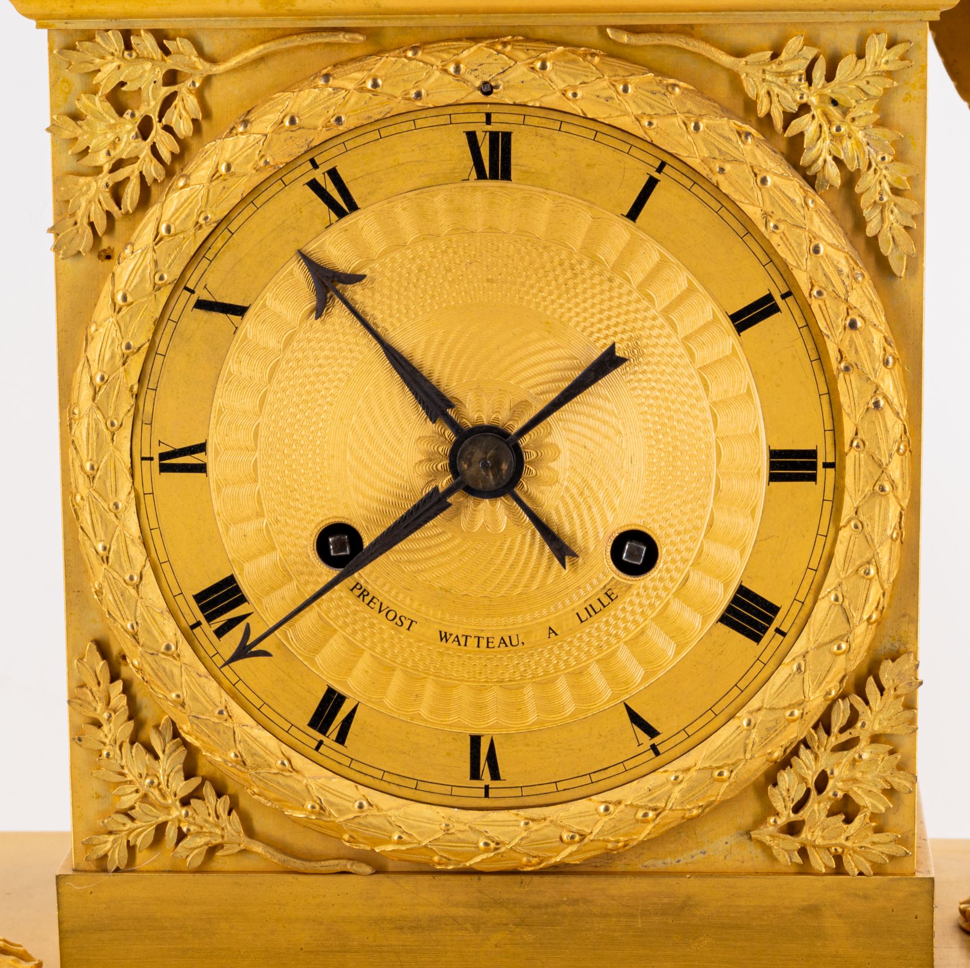 Monumental pendulum clock with the Oath of the Horatii - Image 5 of 6