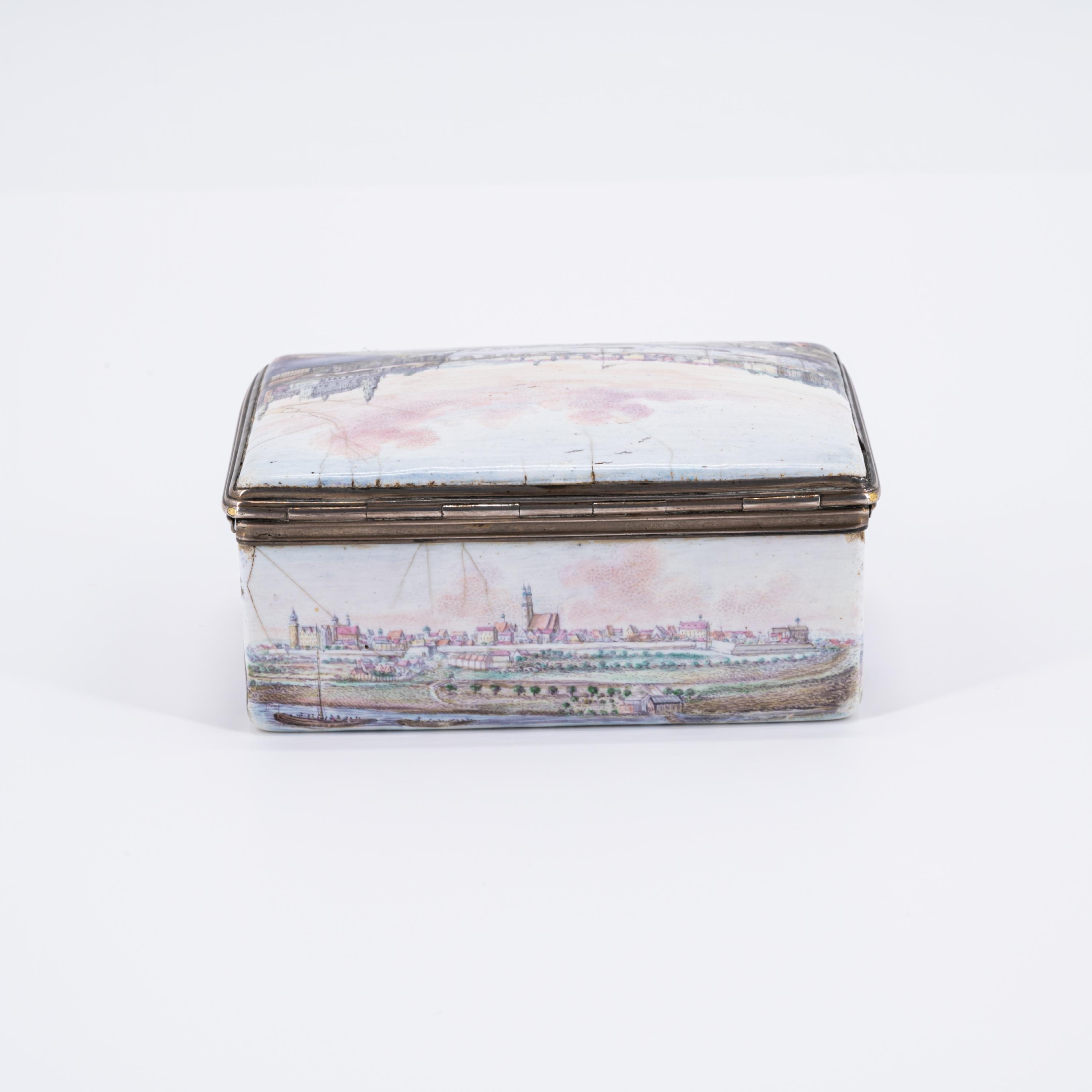 Snuff box with landscape views of Albertine Saxony - Image 3 of 7