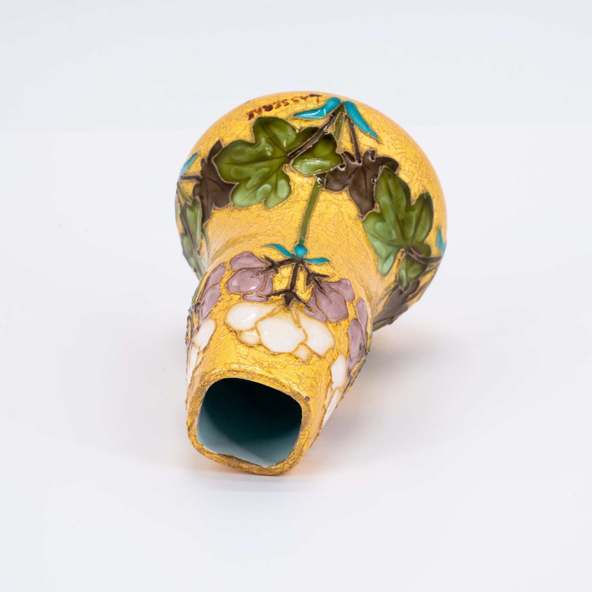 Small vase with floral decor - Image 5 of 7