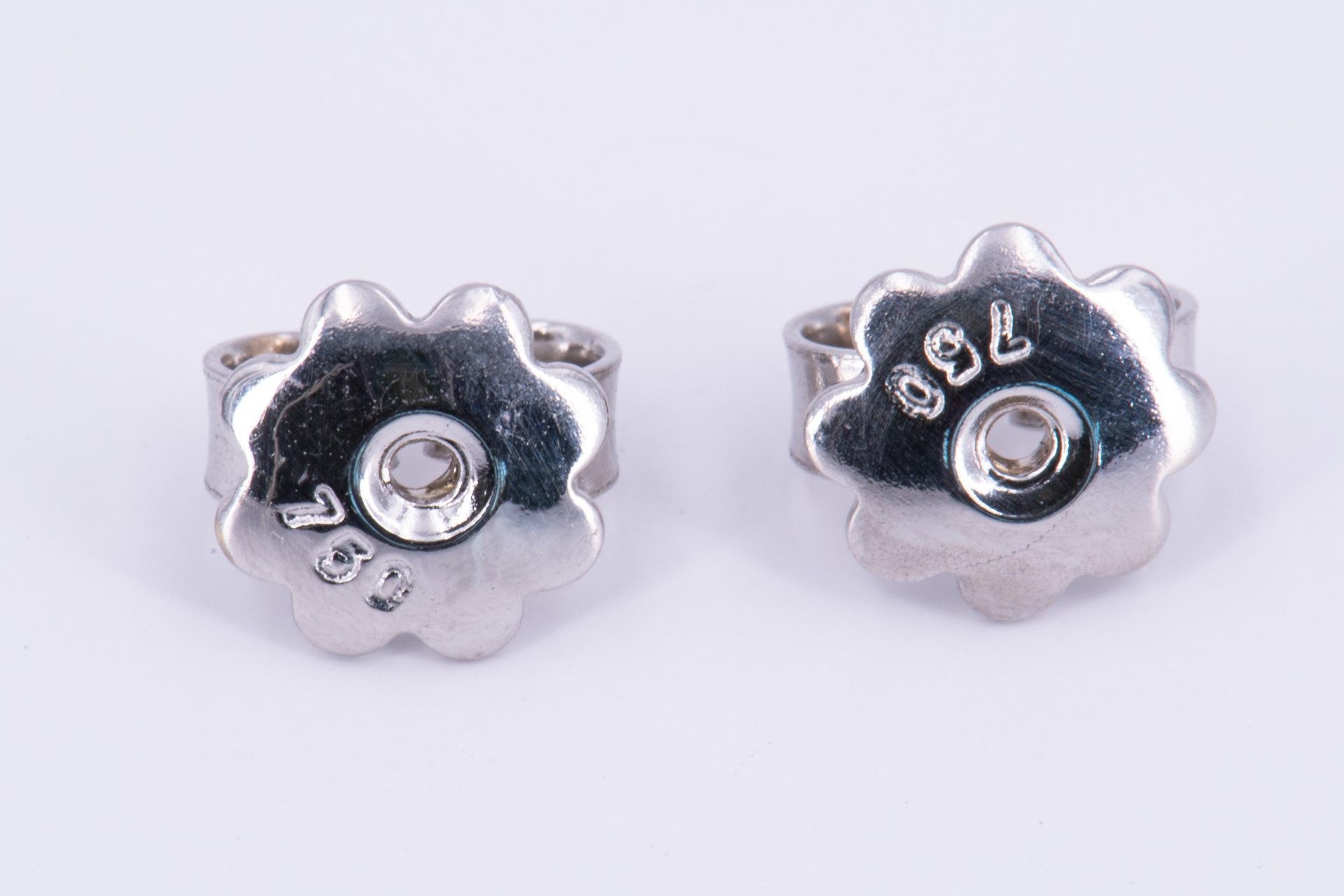 Solitaire Stud Earrings - Image 3 of 3