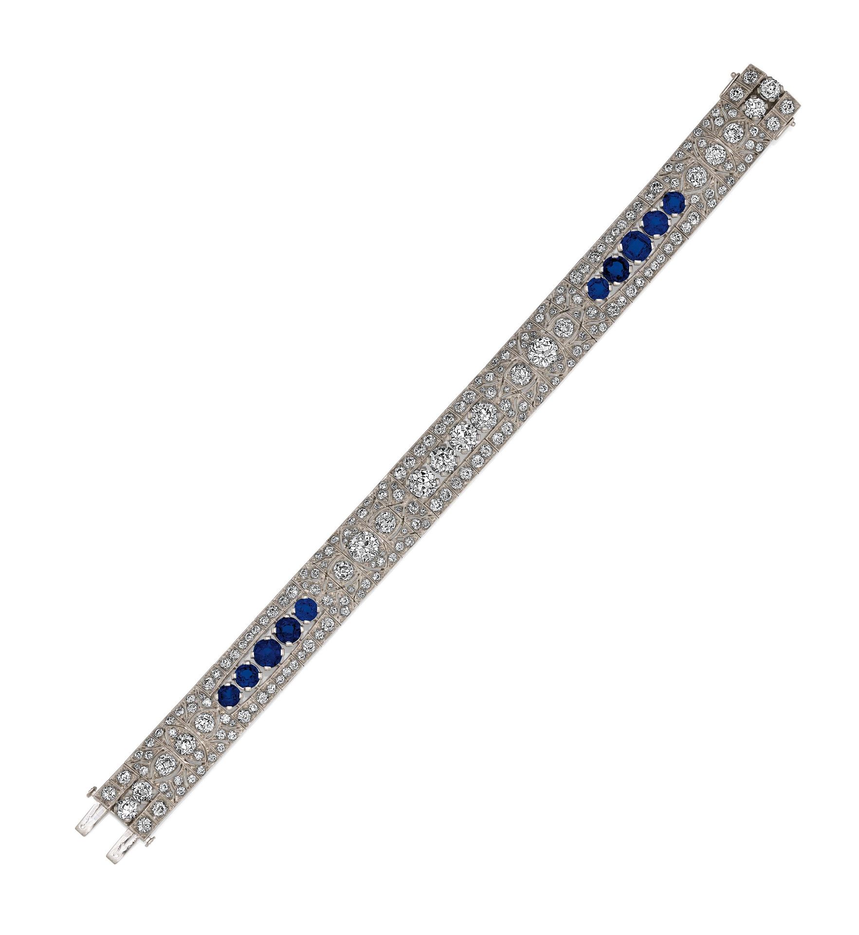 Diamond Sapphire Bracelet