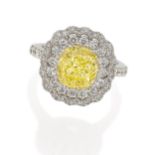 Fancy Yellow Diamant-Ring