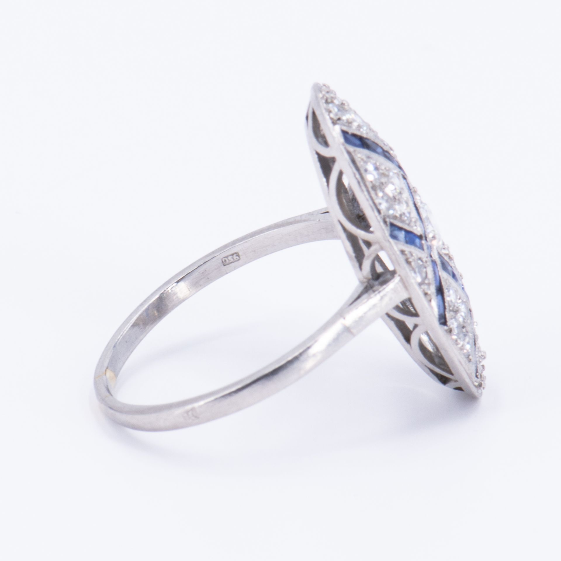 Sapphire Diamond Ring - Image 4 of 4