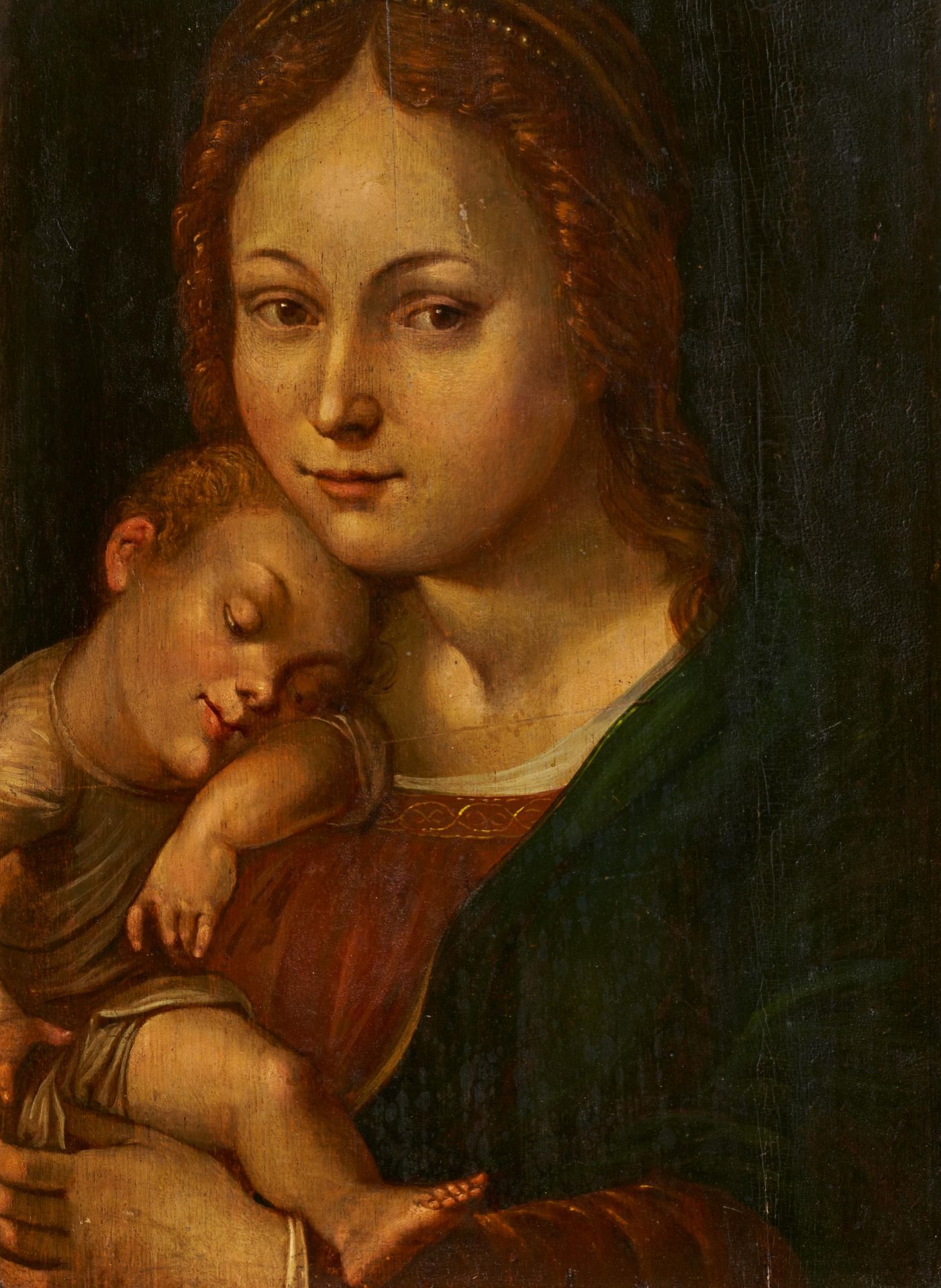 North Italian School: Madonna with the Sleeping Christ Child