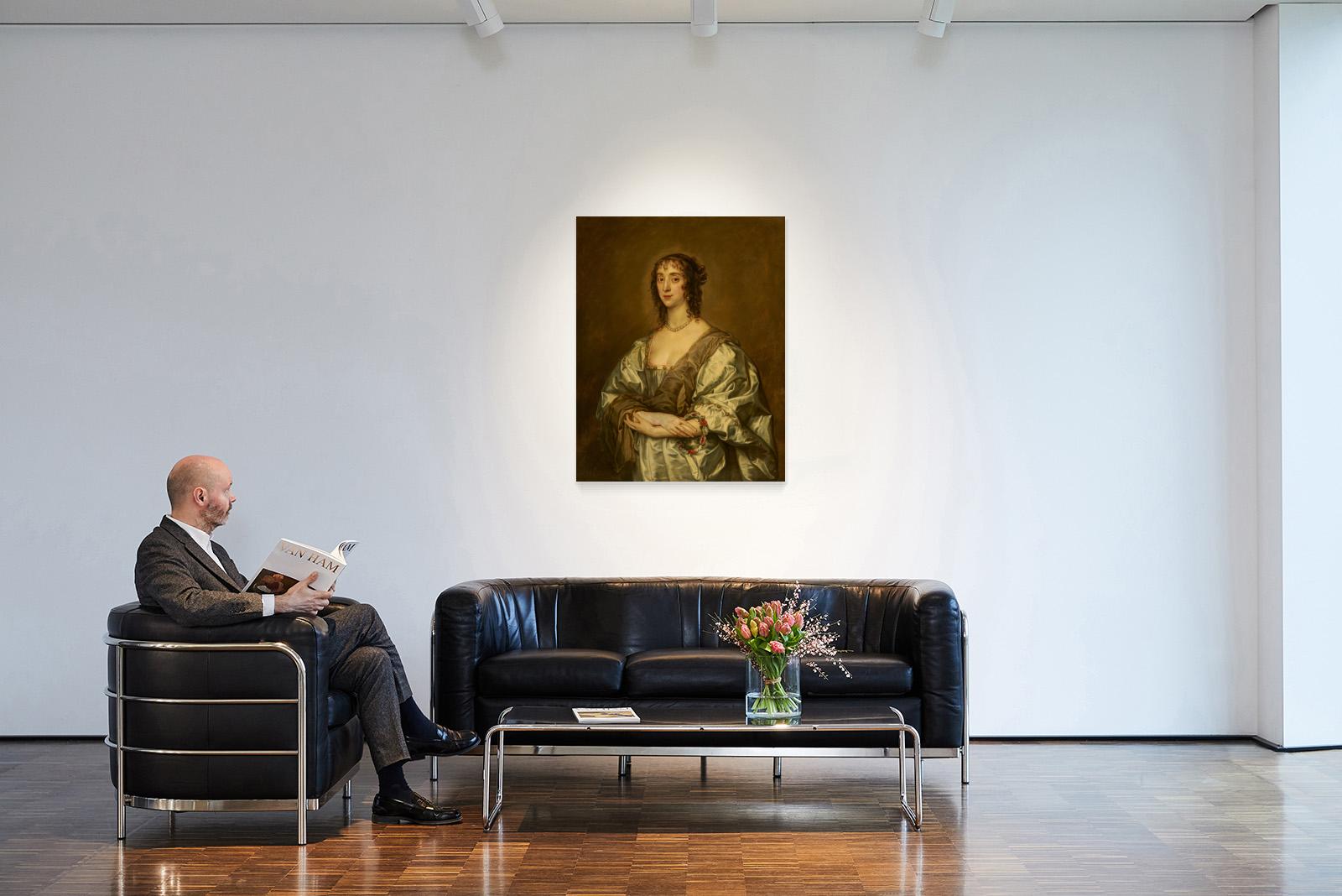 Anton van Dyck - Circle: Portrait of Mrs Thomas Killigrew - Image 4 of 4