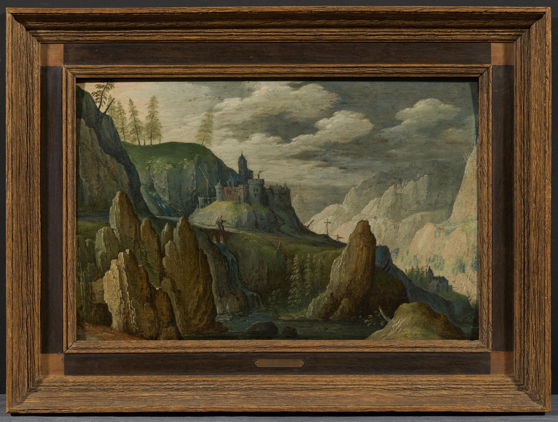 Marten Rijckaert: Mountain Landscape with Castles - Image 2 of 4