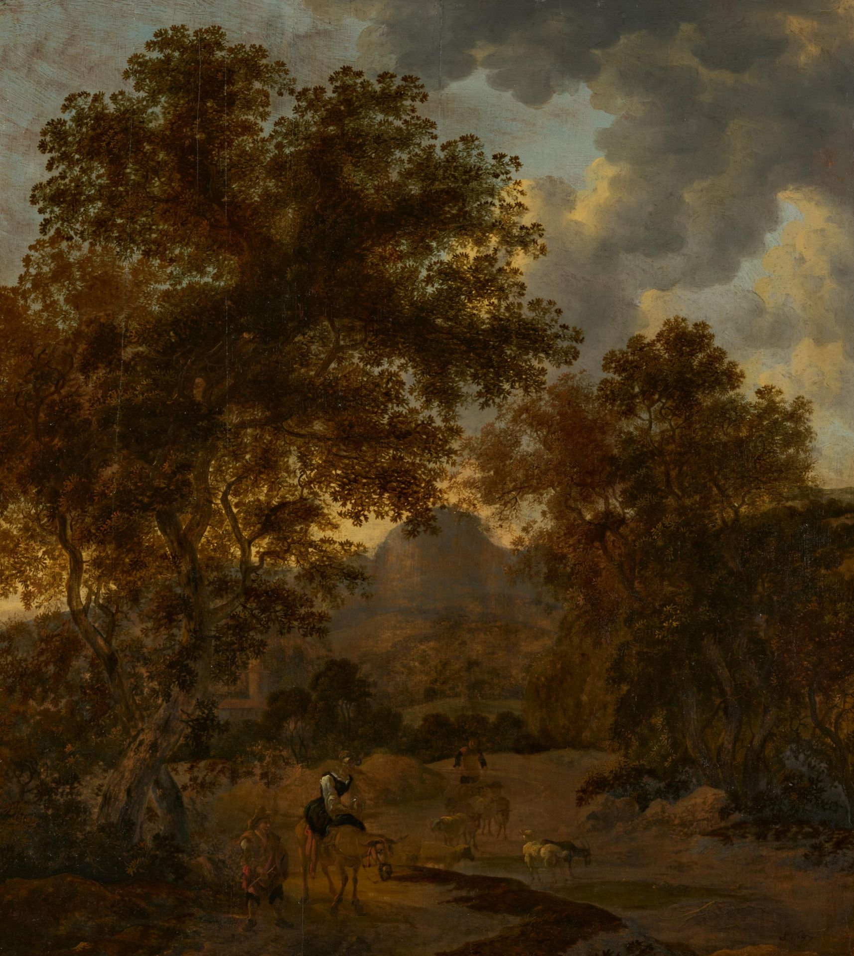 Jan Gabrielsz. Sonjé - attributed: Italian Landscape with Sheperds