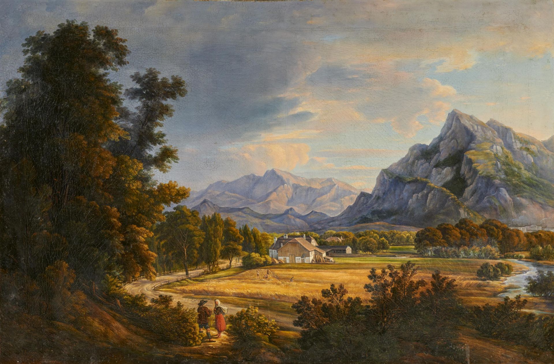 Johann Joachim Faber: The Hoher Göll and the Untersberg near Salzburg