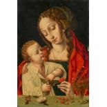 Joos van Cleve, Werkstatt/Umkreis: Die Madonna der Kirschen