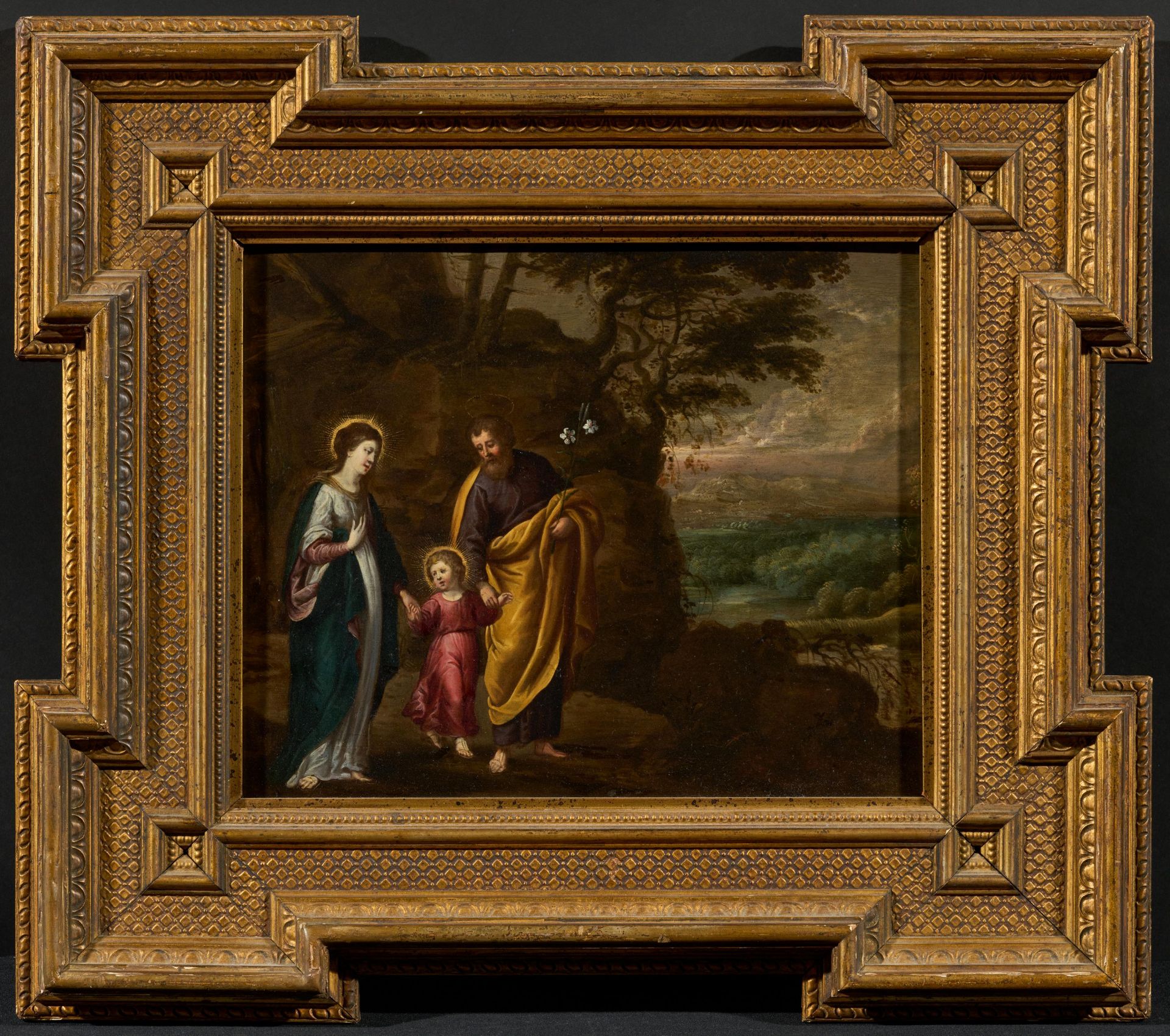 Hendrick van Balen and Lucas van Uden - attributed: Holy Family - Image 2 of 3
