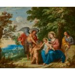 Abraham Willemsen: Die Heilige Familie mit dem Engel