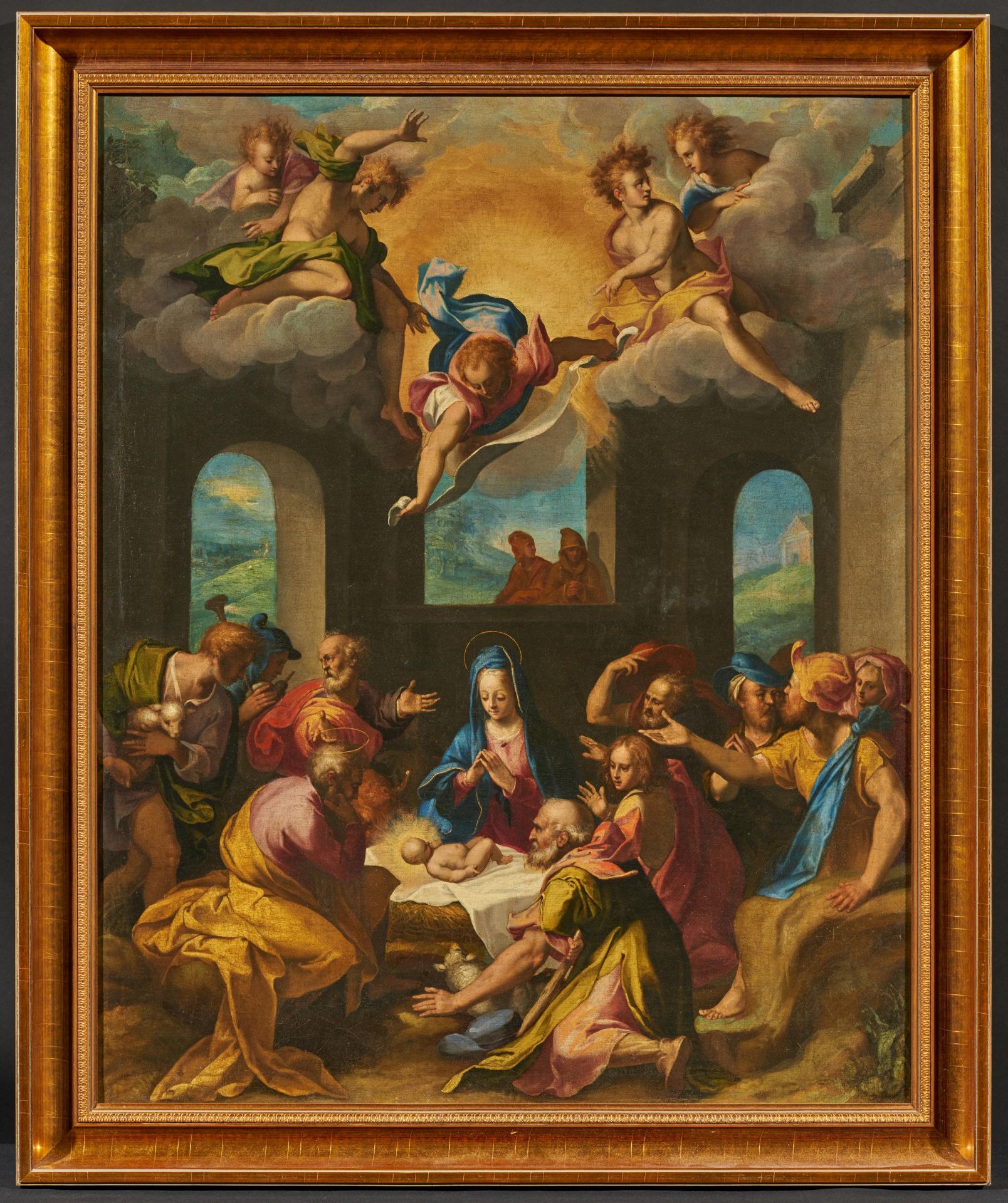 Italian School: Adoration of the Shepherds - Image 2 of 4