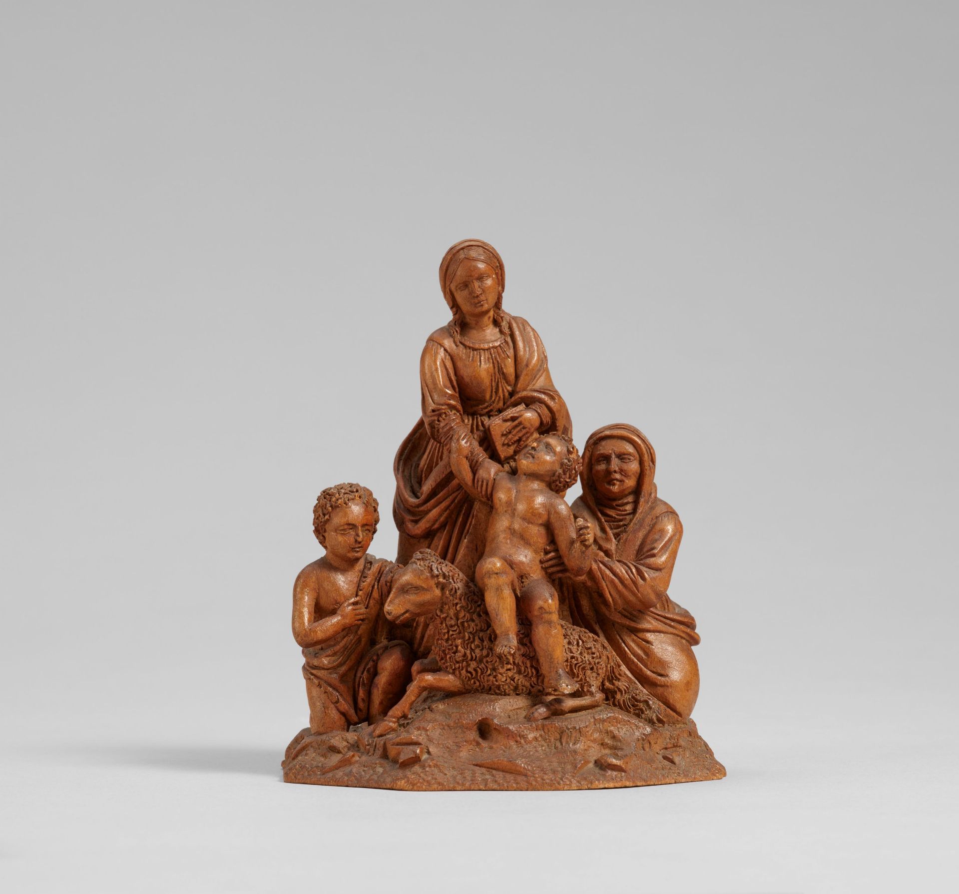 German School: Mary with the Christ Child on the Lamb, Surrounded by St. Anne and the Infant John