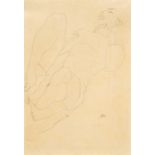 Egon Schiele: Ohne Titel (Liegender Akt mit erhobenen Beinen)