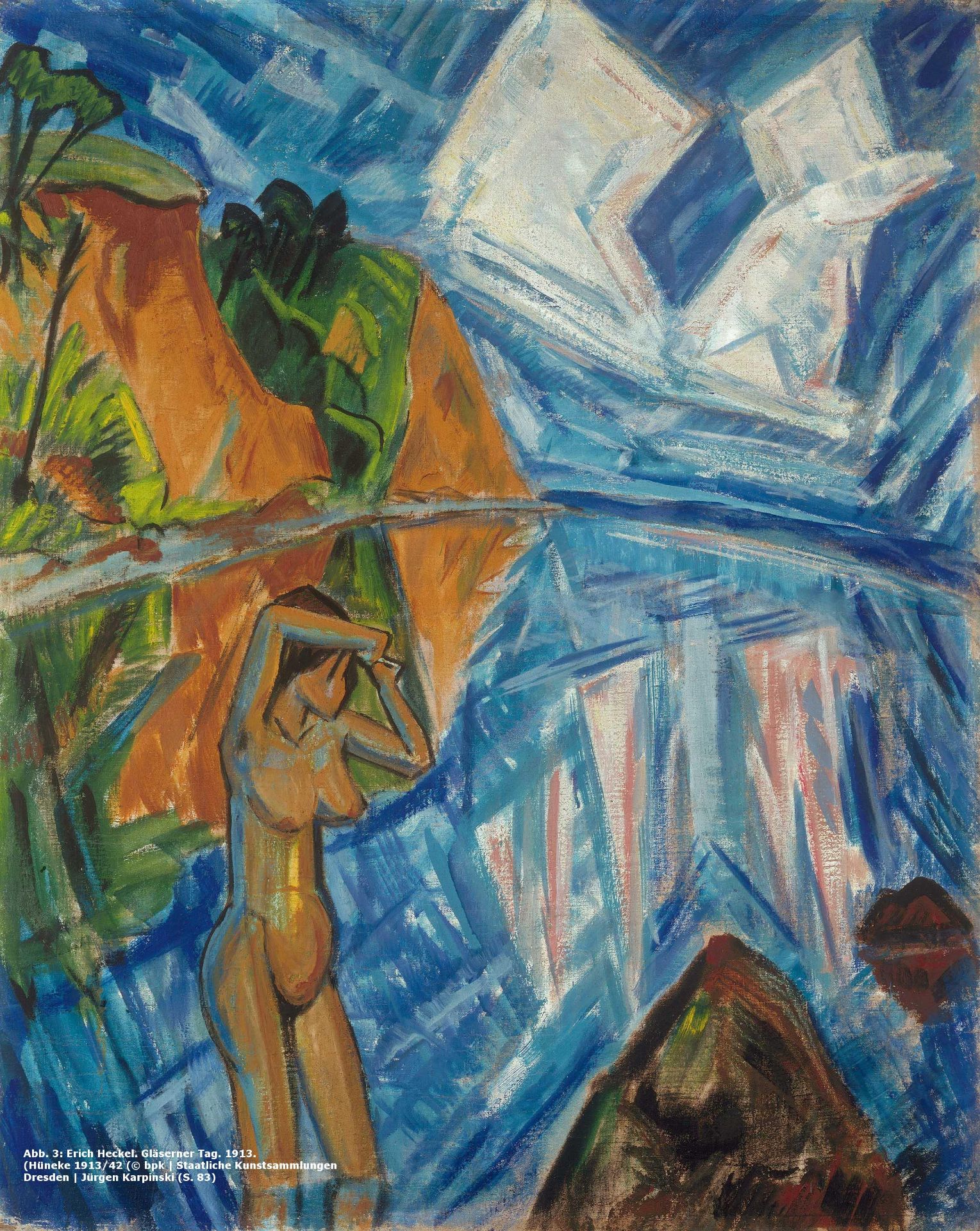 Erich Heckel: Badende vor Bäumen - Image 10 of 11