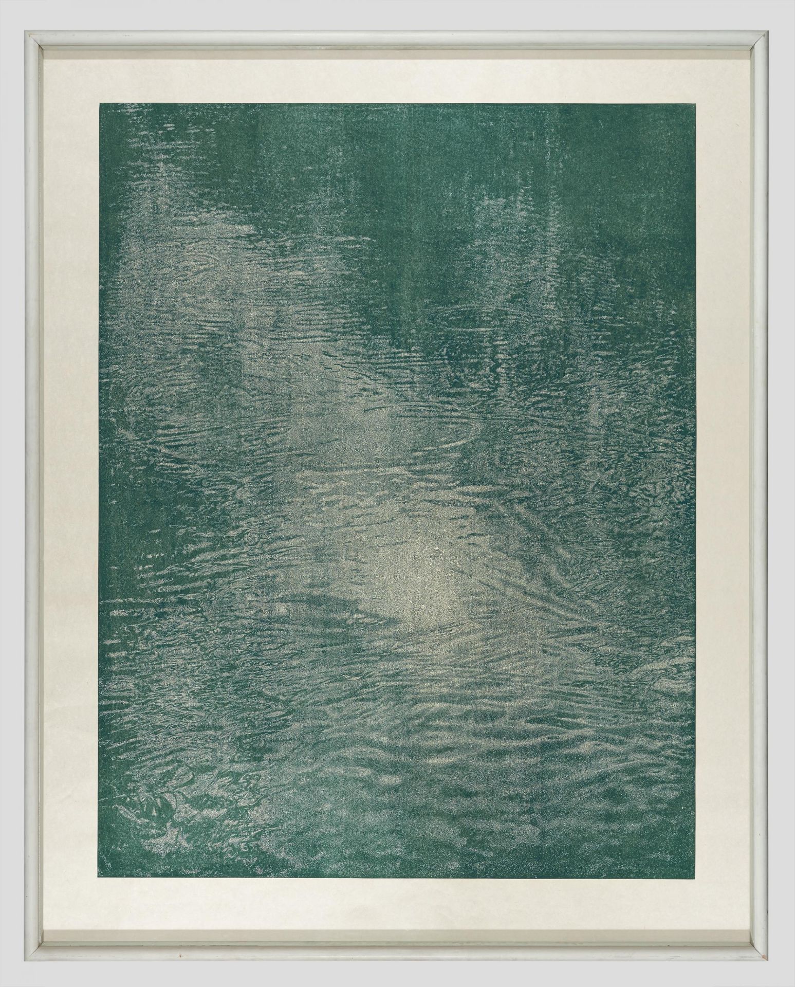 Franz Gertsch: Schwarzwasser/Schwarzwasser I (Petrol) - Bild 2 aus 4