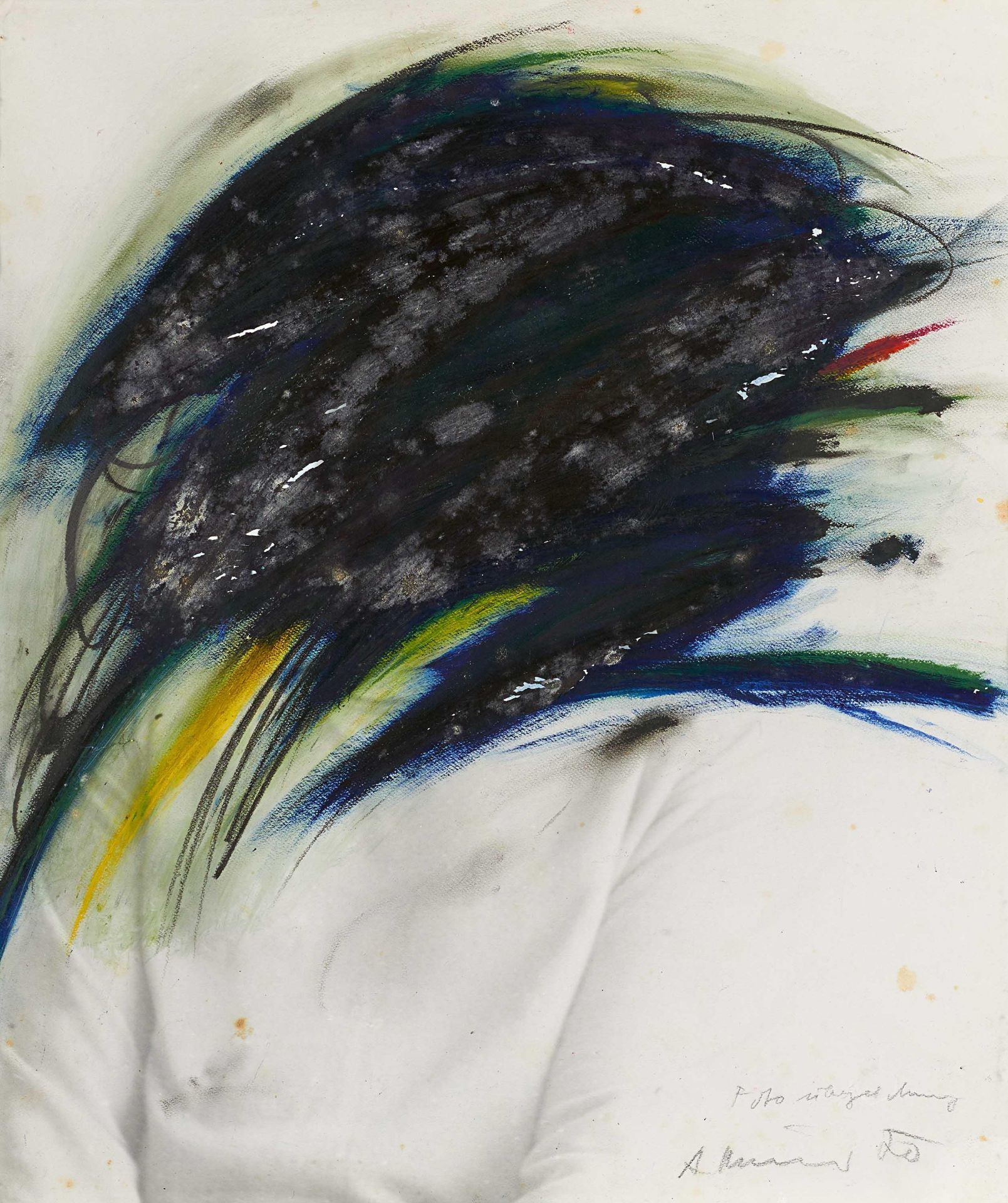 Arnulf Rainer: Ohne Titel (Fotoübermalung)