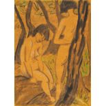 Otto Mueller: Zwei Mädchen im Wald
