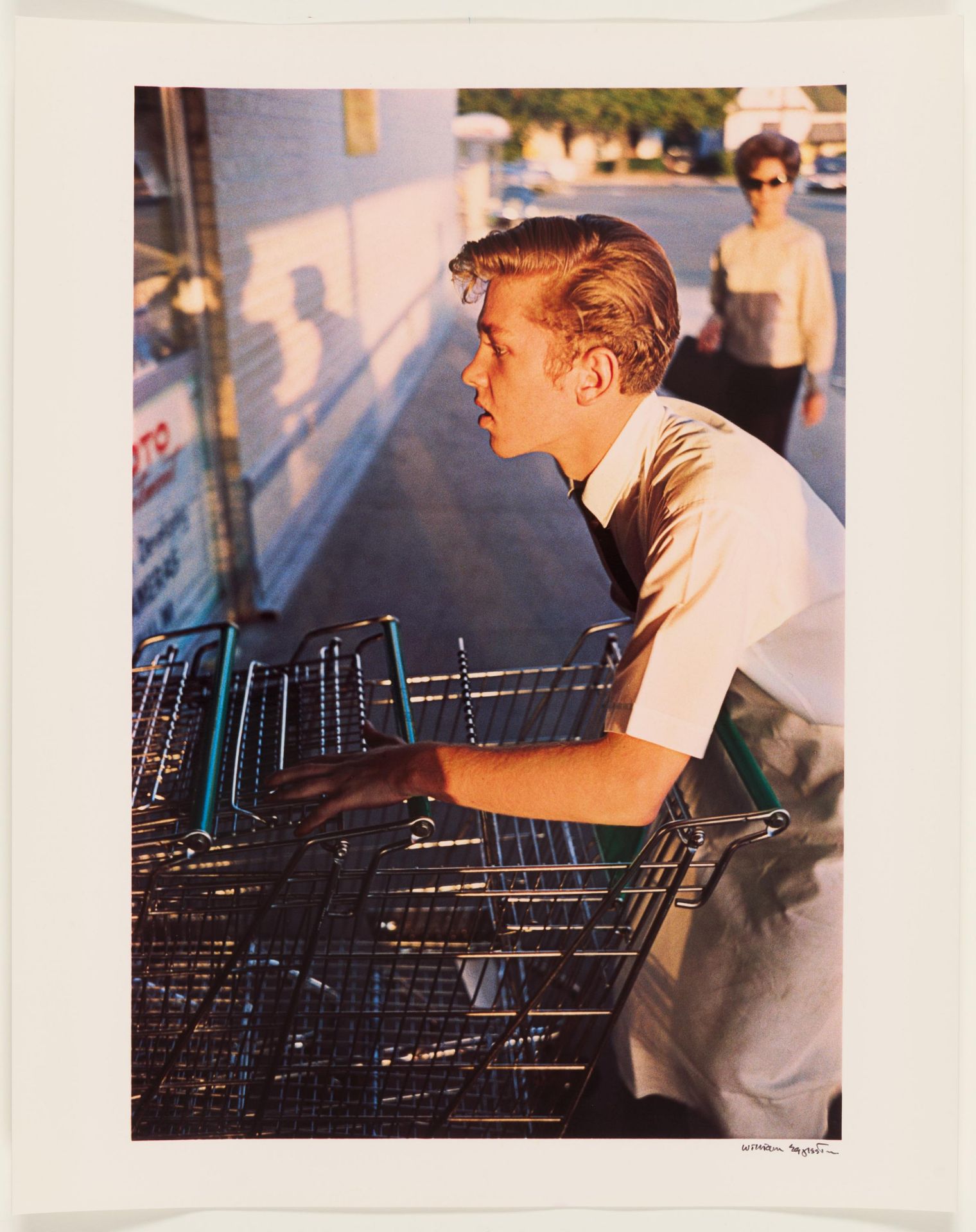 William Eggleston: Untitled (Supermarket Boy with Carts) - Image 2 of 4