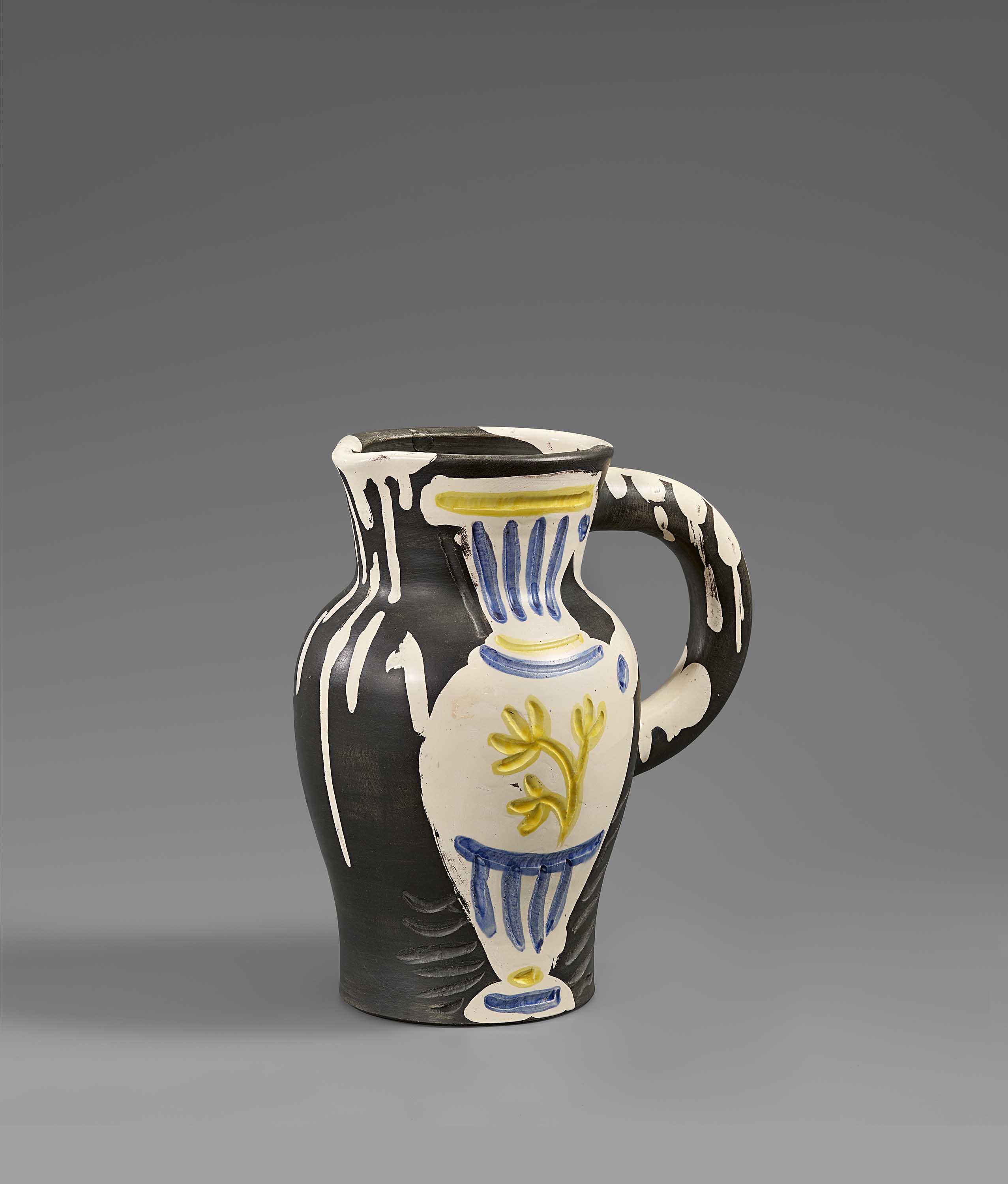 Pablo Picasso Ceramics: Pitcher with Vase