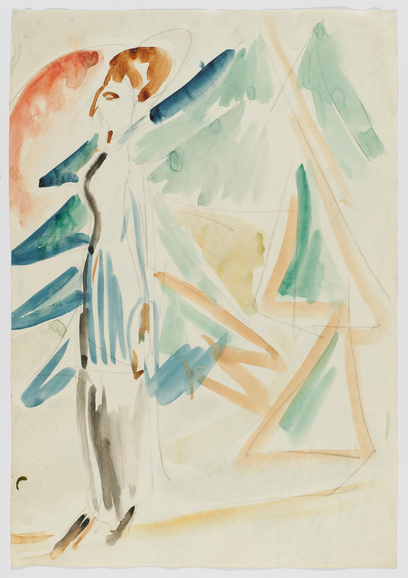 Ernst Ludwig Kirchner: Dame vor Waldstück - Image 2 of 4