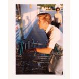 William Eggleston: Untitled (Supermarket Boy with Carts)