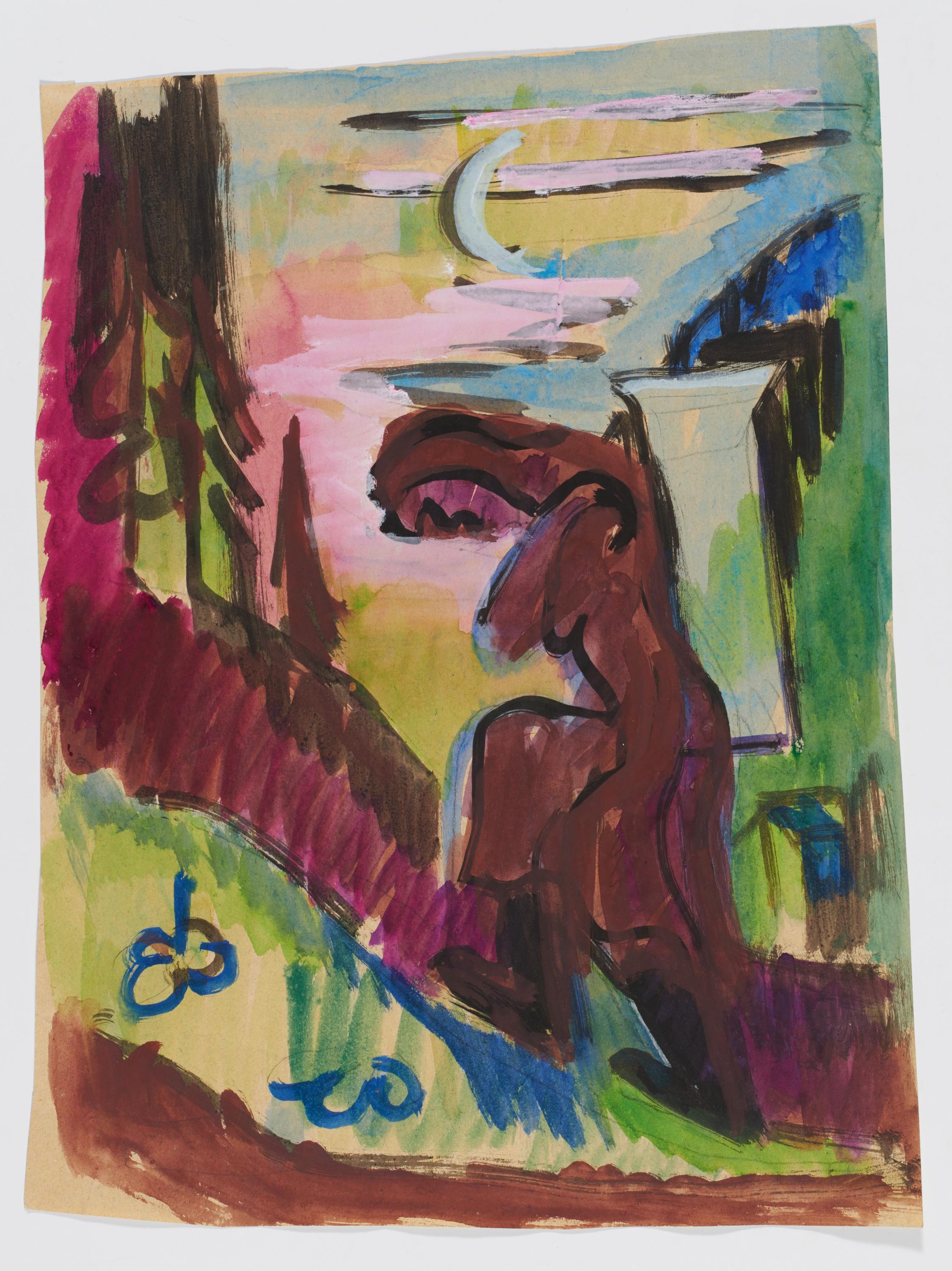 Ernst Ludwig Kirchner: Bäuerin eine Last tragend - Image 2 of 4