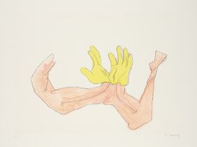 Maria Lassnig: A Pair of Gloves (für Parkett 85)