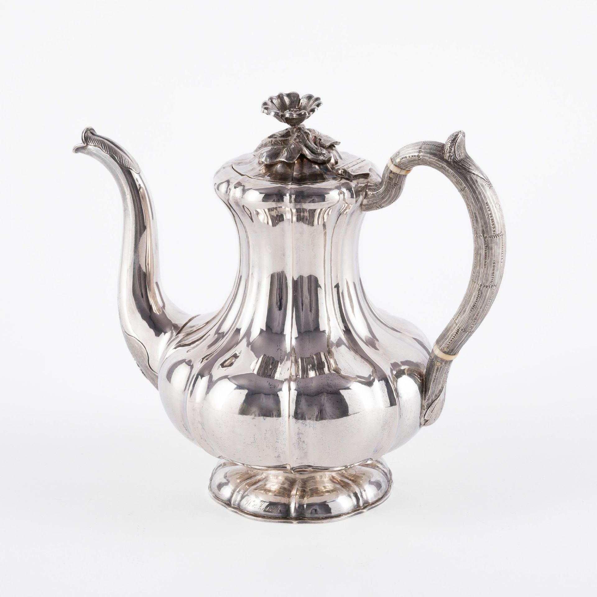 St. Petersburg: COFFEE POT WITH FLOWER FINIAL