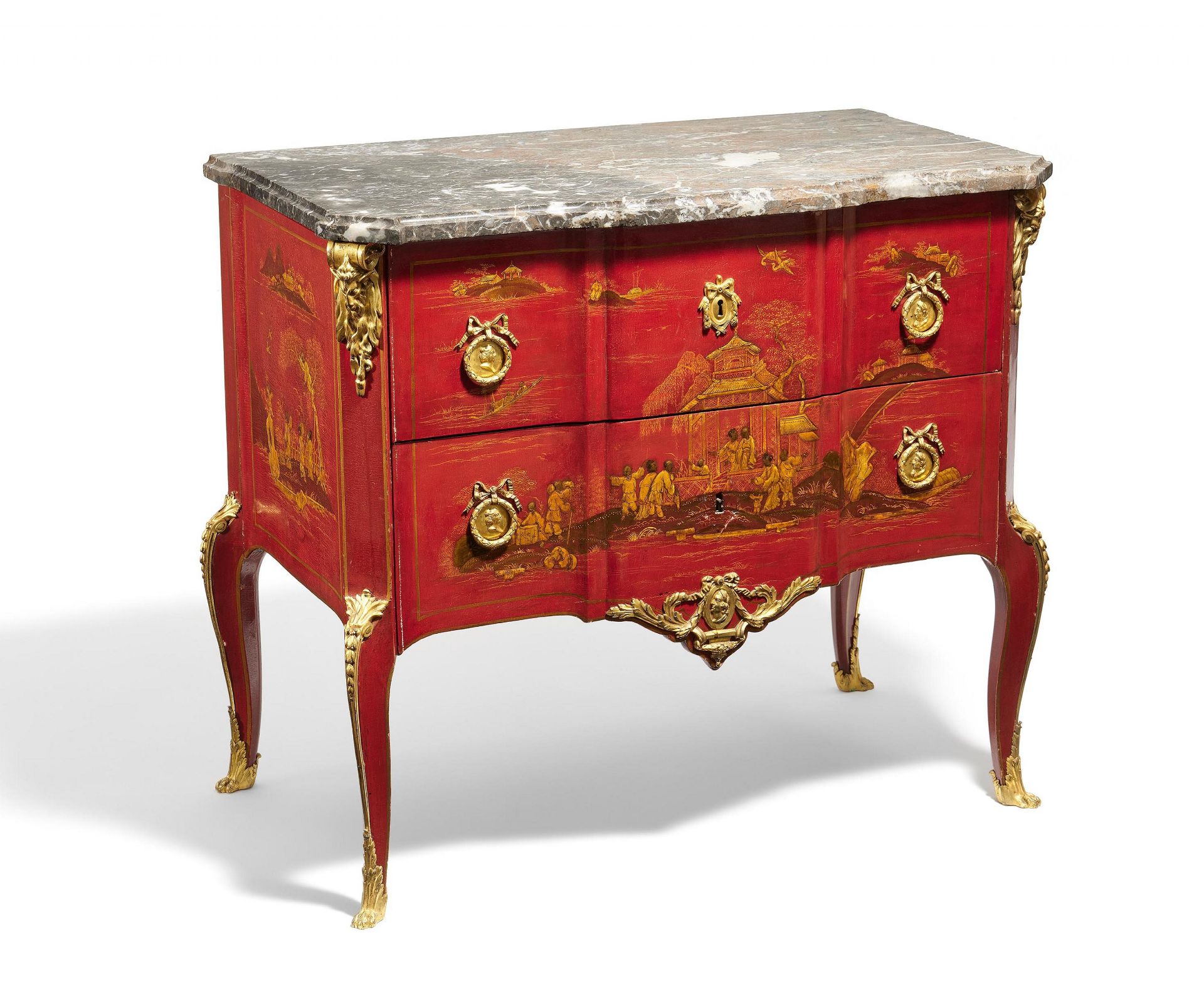 France: COMMODE STYLE TRANSITION WITH CHINOISE SERIES