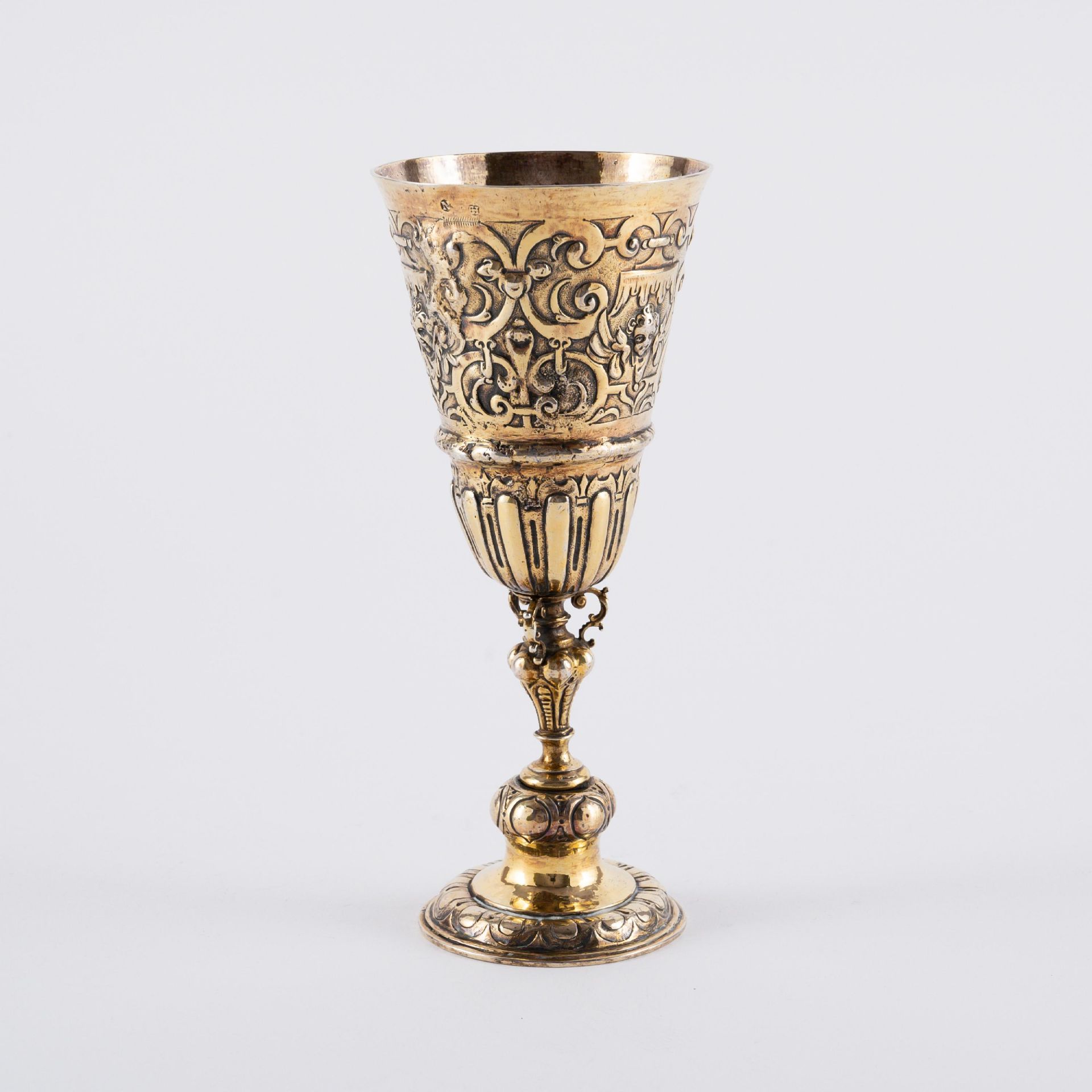 Eustachius Hohmann: SILVER VERMEIL GOBLET WITH CHERUB HEADS - Image 2 of 6