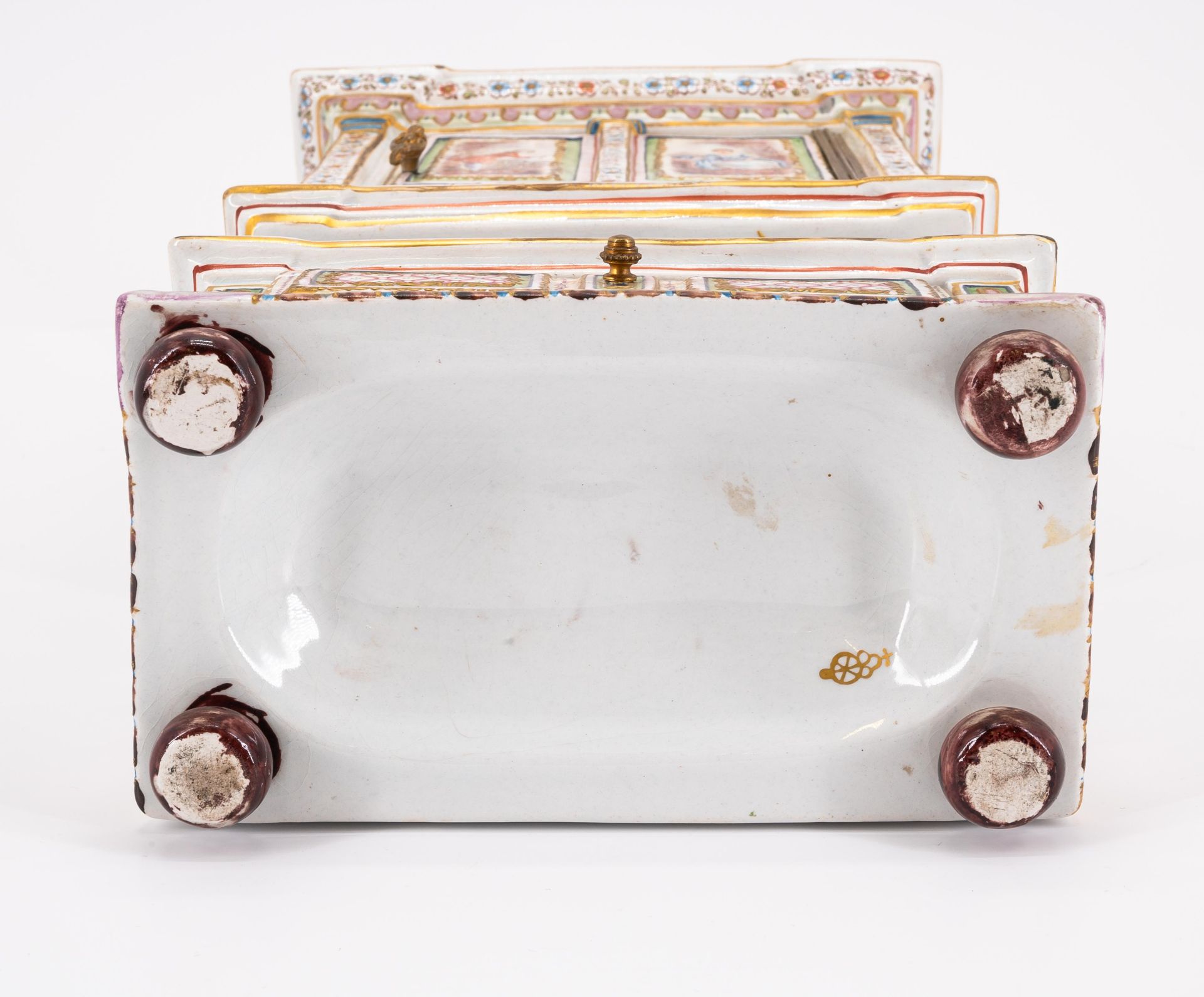 France: MINIATURE FAIENCE BUFFET CABINET - Image 7 of 7